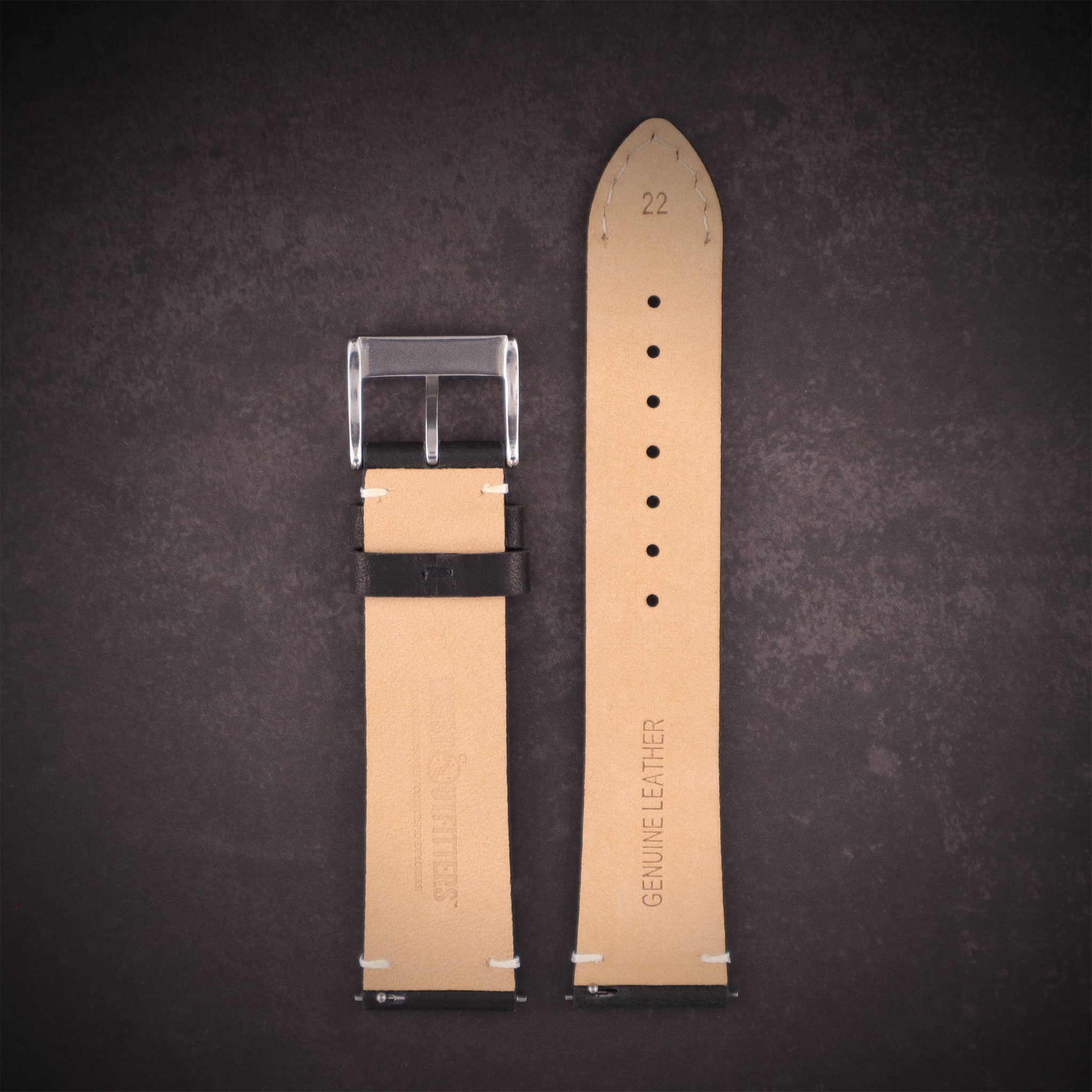 Airfield™ Full-Grain Calfskin Leather Watch Band