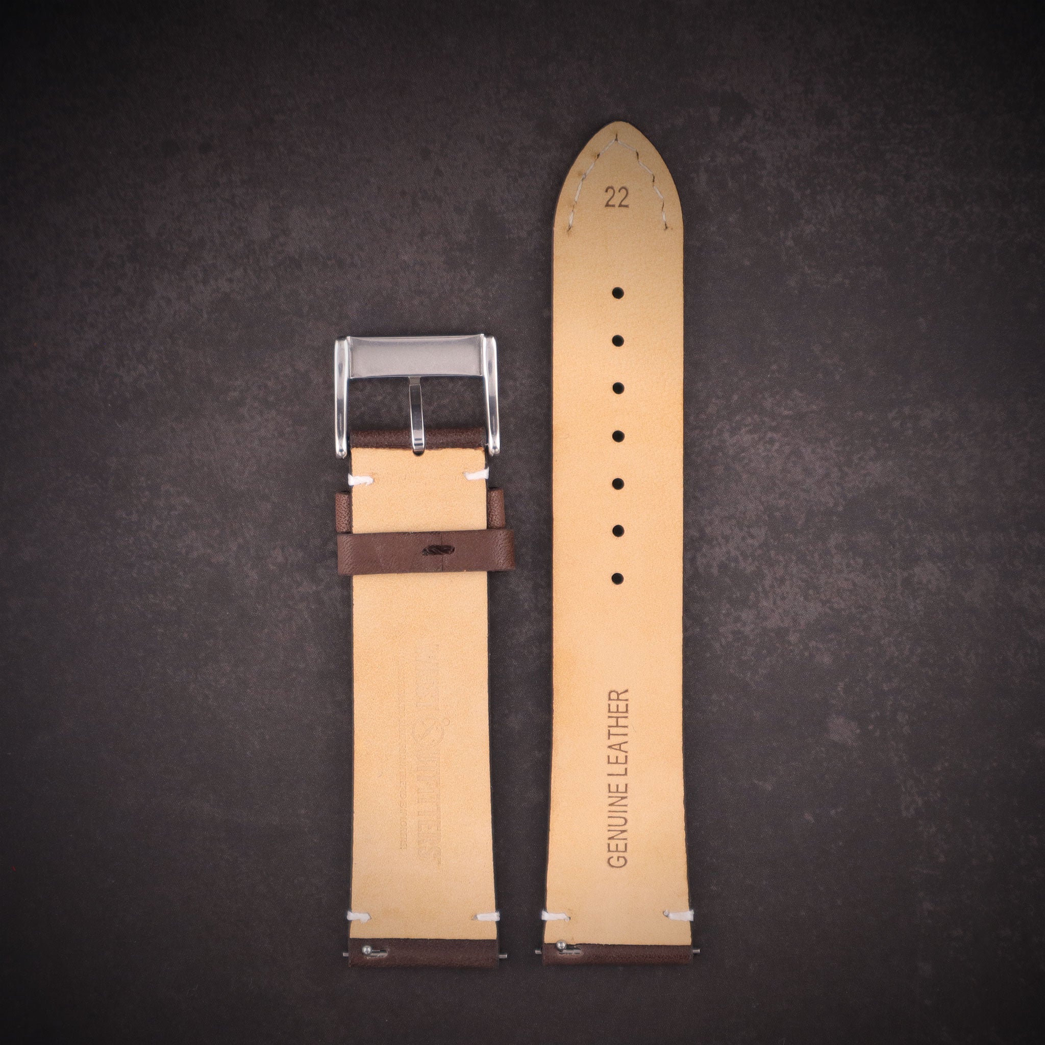 Airfield™ Full-Grain Calfskin Leather Watch Band