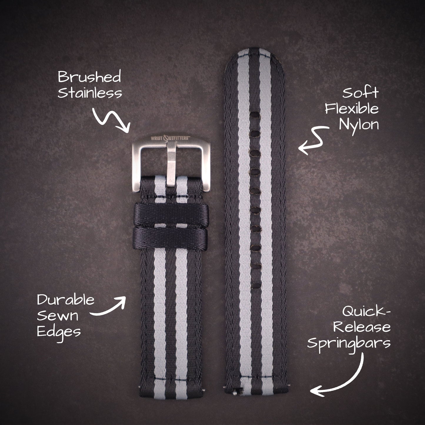 Echelon™ Two-Piece Military Nylon Straps