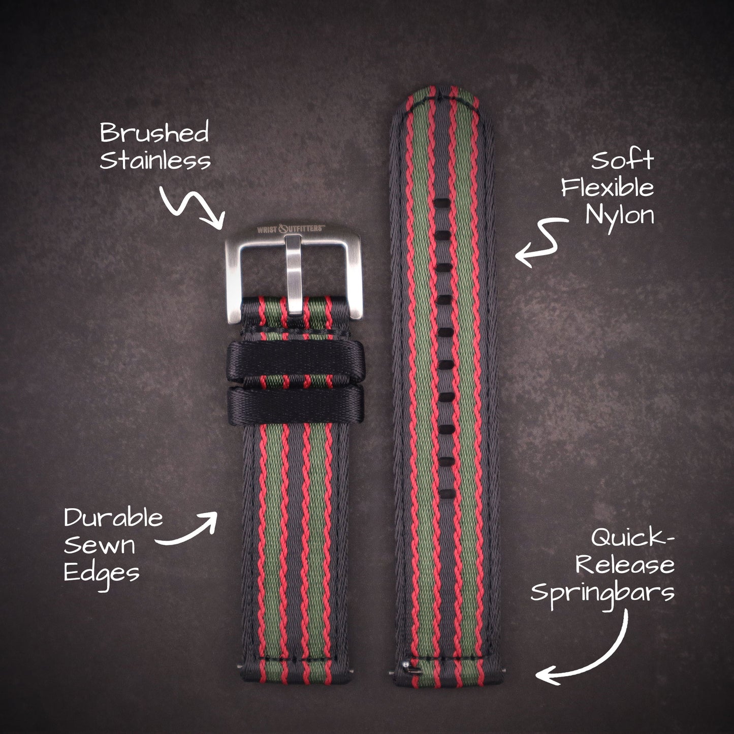 Echelon™ Two-Piece Military Nylon Straps