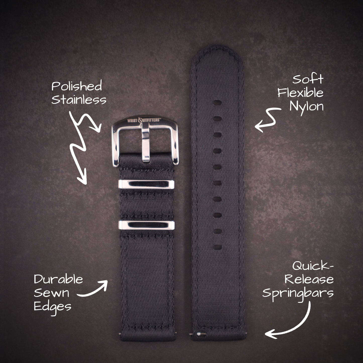 Echelon™ Ultra Two-Piece Military Nylon Straps