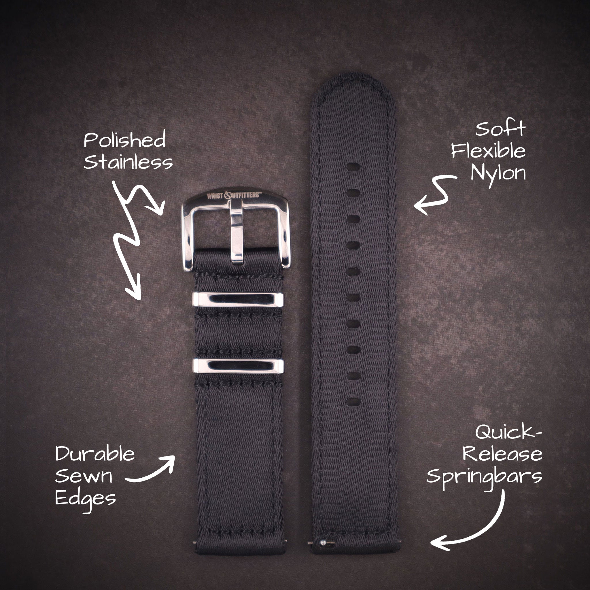 Echelon™ Ultra Nylon Straps – Two-Piece