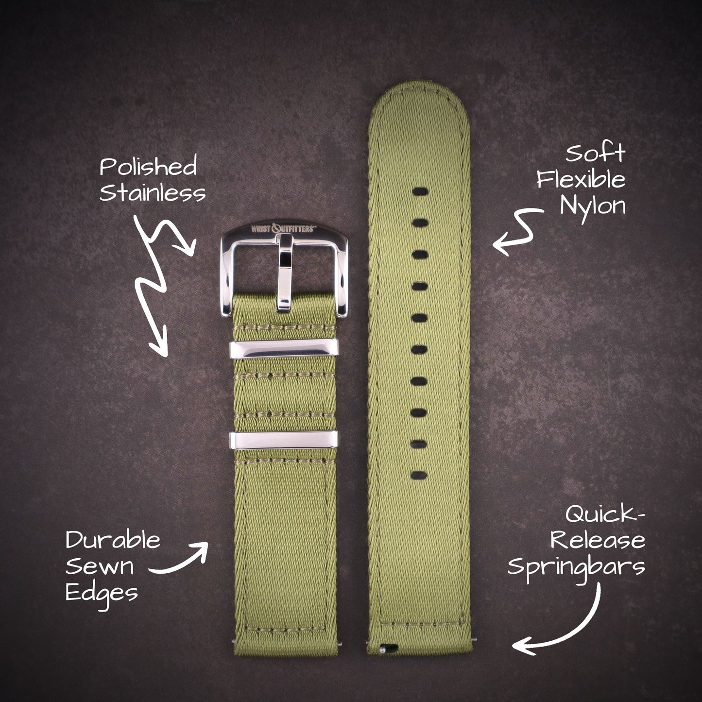 Echelon™ Ultra Two-Piece Military Nylon Straps