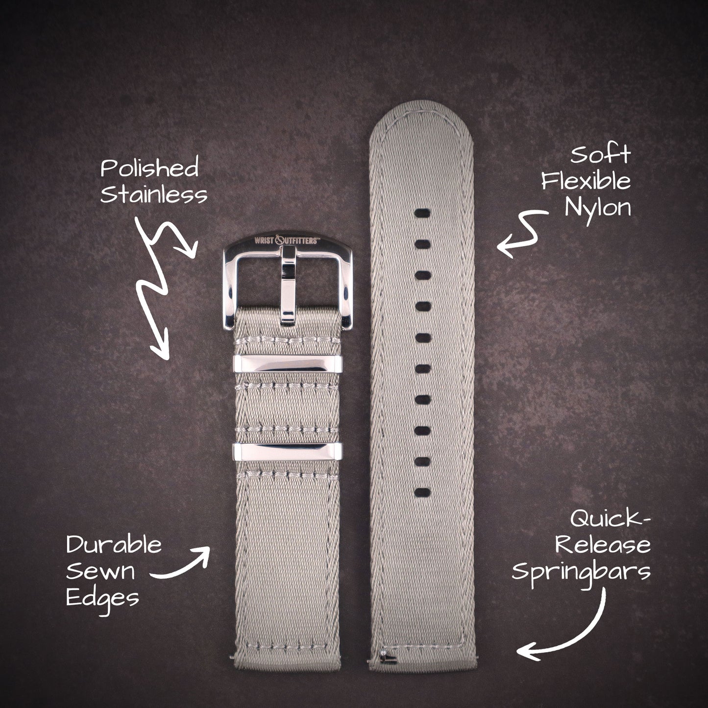 Echelon™ Ultra Two-Piece Military Nylon Straps