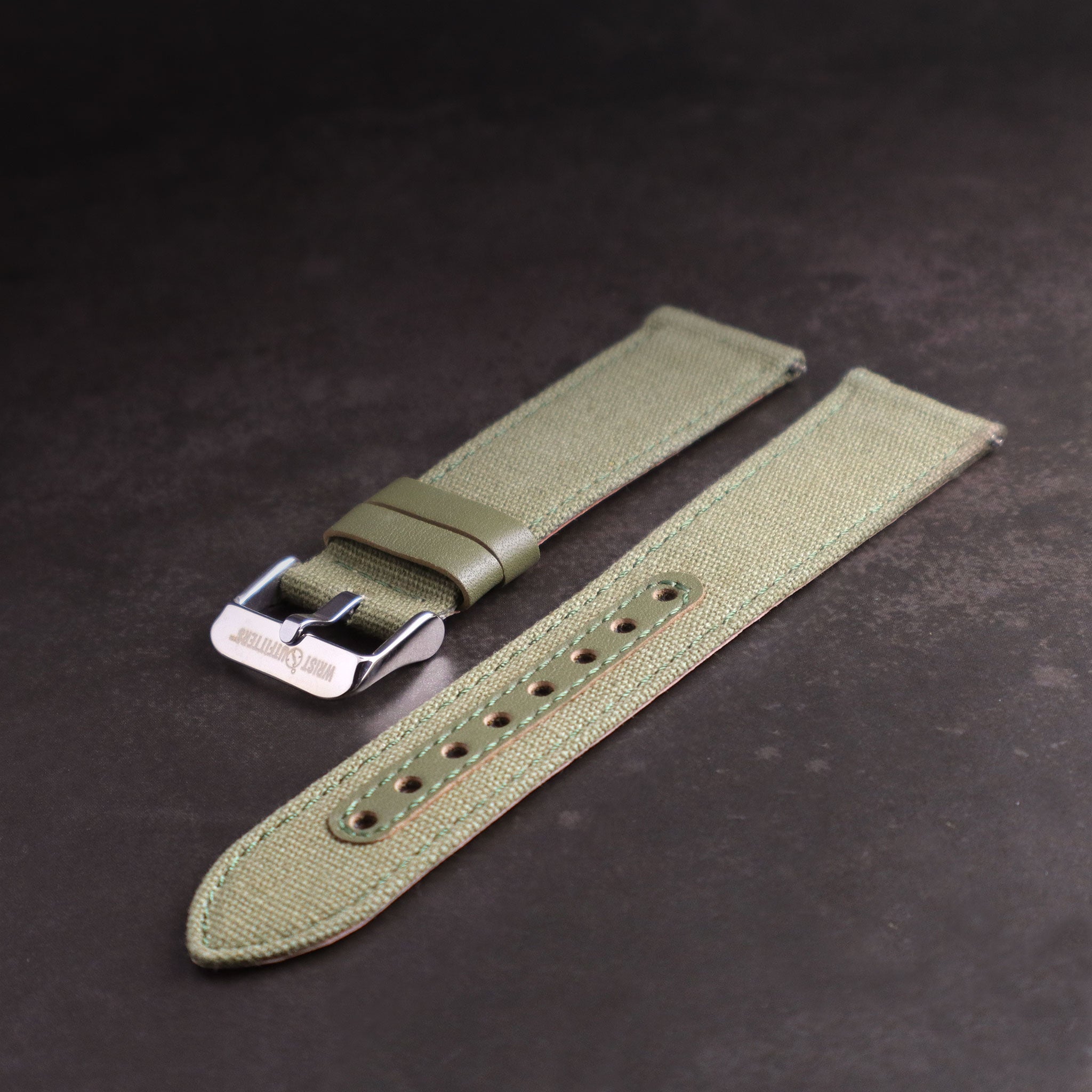 Fieldbourne™ Canvas w/Leather Accents Watch Band