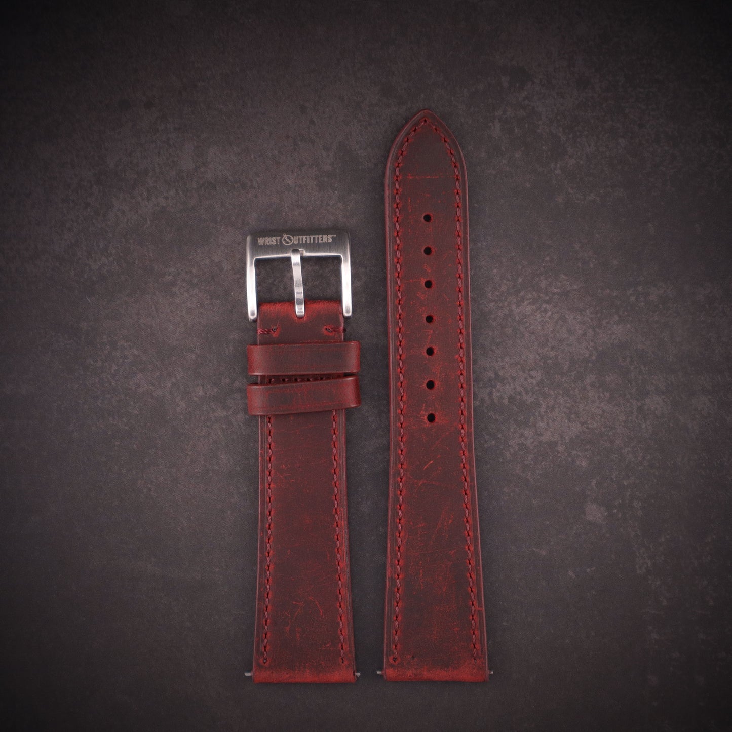 Lakota™ Crazy Horse Full Grain Oiled Leather Watch Band