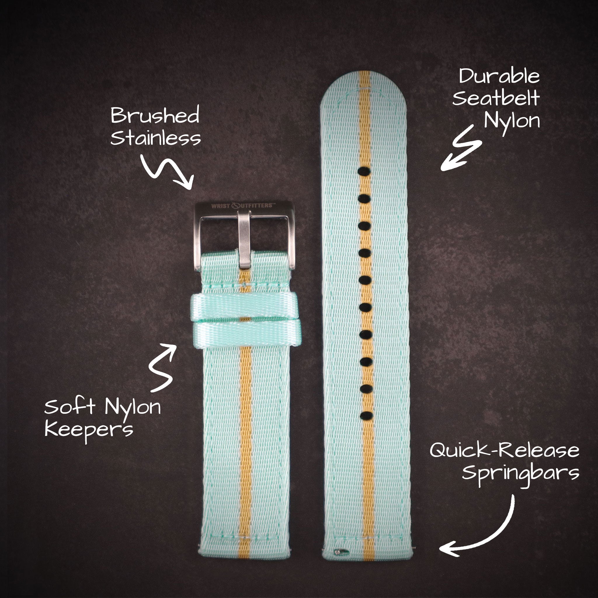 Mission™ Elite Two-Piece Nylon Straps