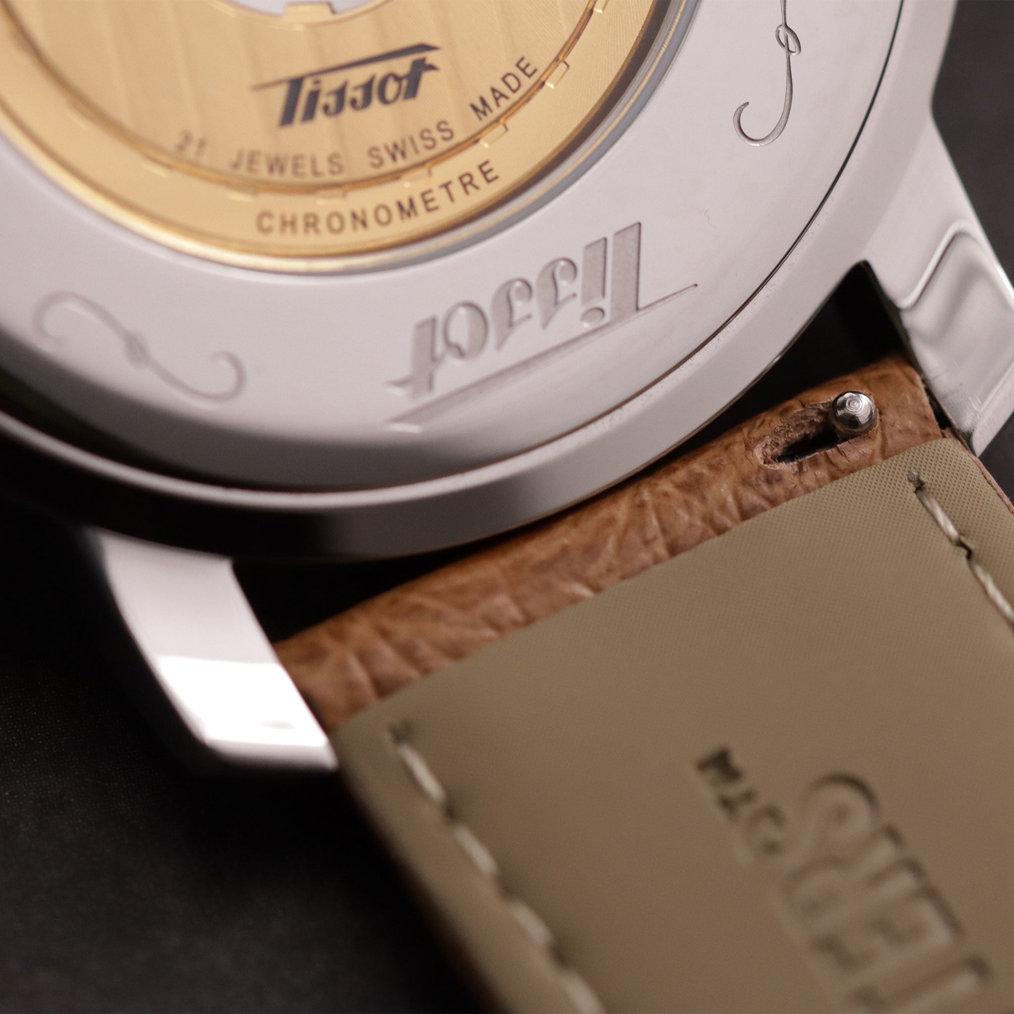 Safari™ Ostrich Grain Leather Strap