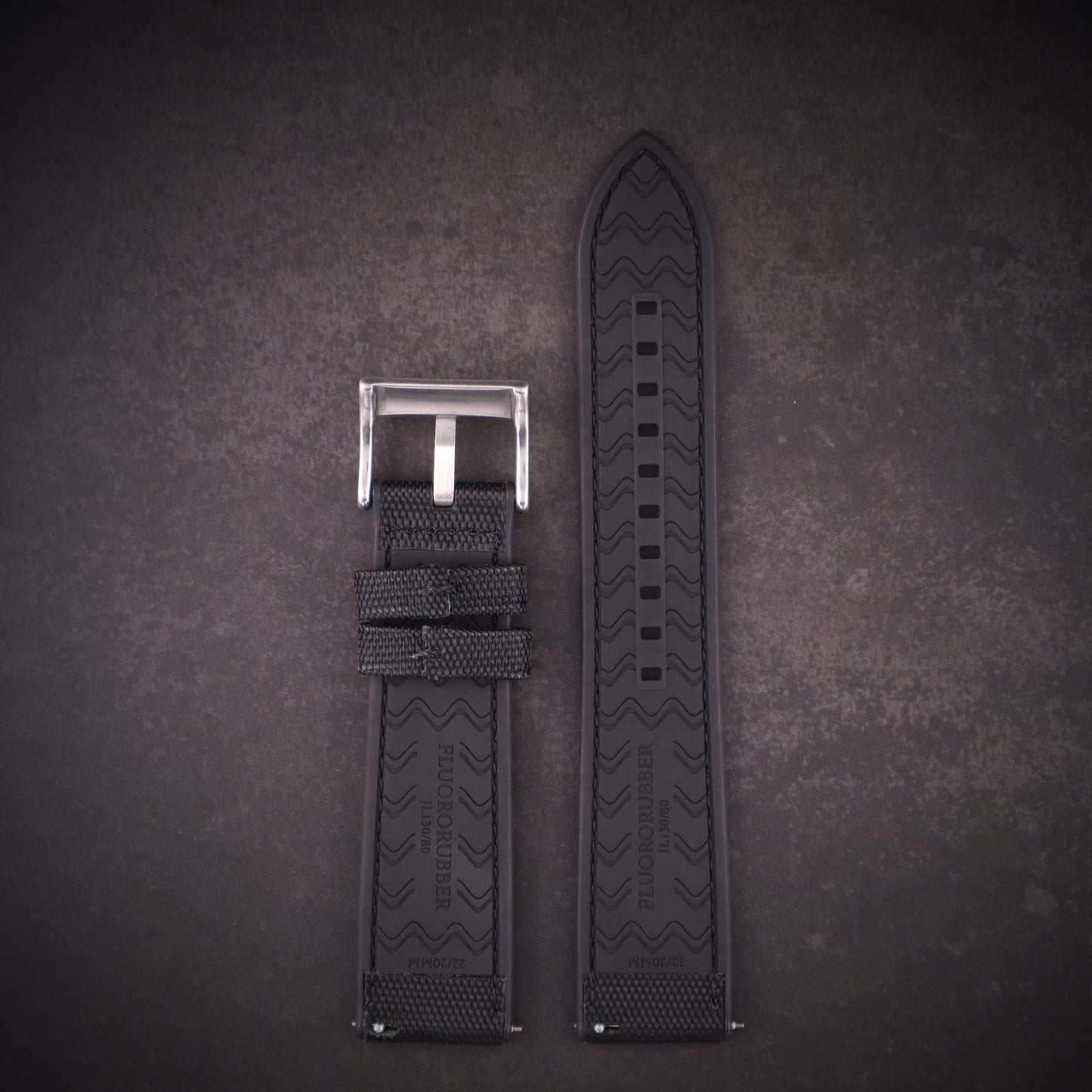 SeaBreeze™ Sailcloth & FKM Rubber Waterproof Watch Band