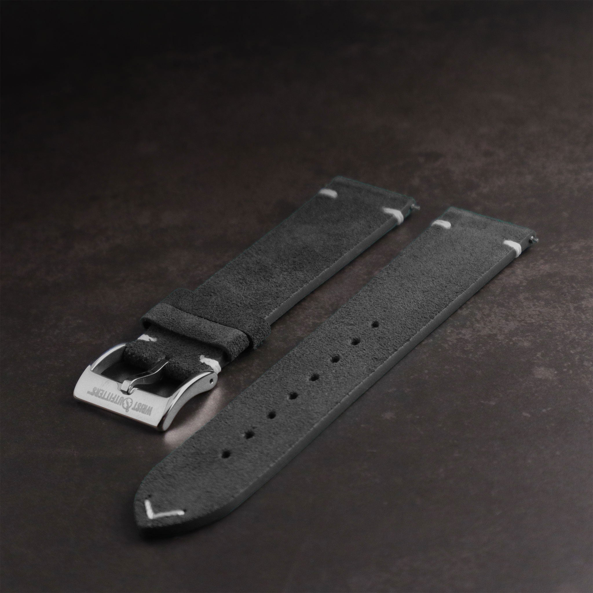 Warthog™ Suede Calfskin Leather Pilot Watch Band