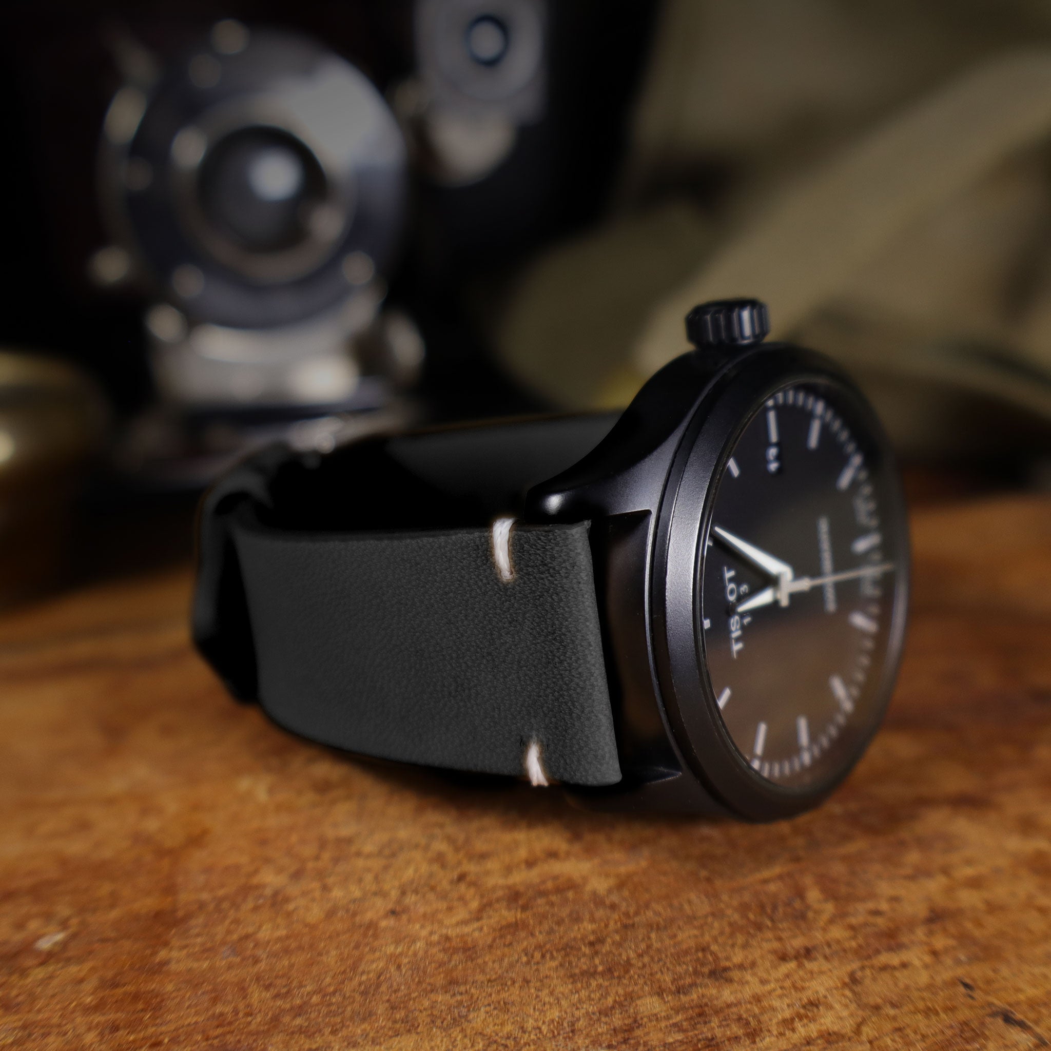 Airfield™ Full-Grain Calfskin Leather Watch Band