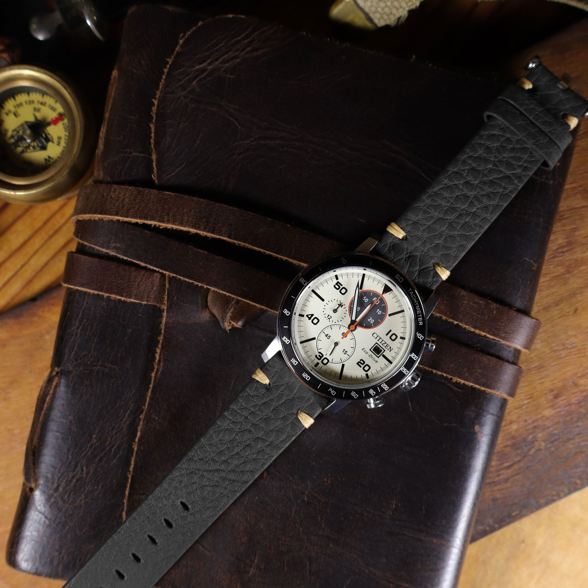 Aviator™ Vintage Leather Pilot Watch Band