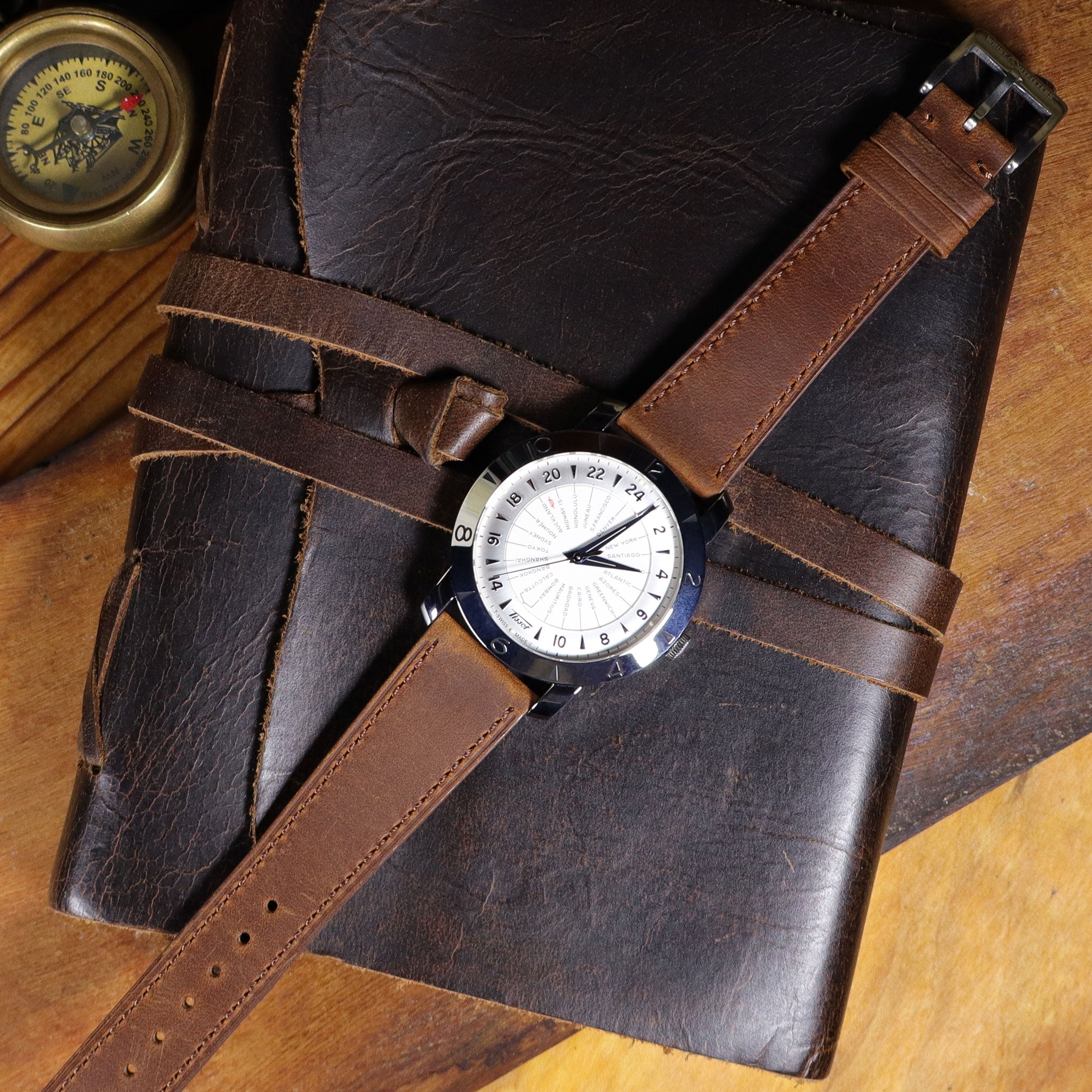 Lakota™ Crazy Horse Full Grain Leather Strap