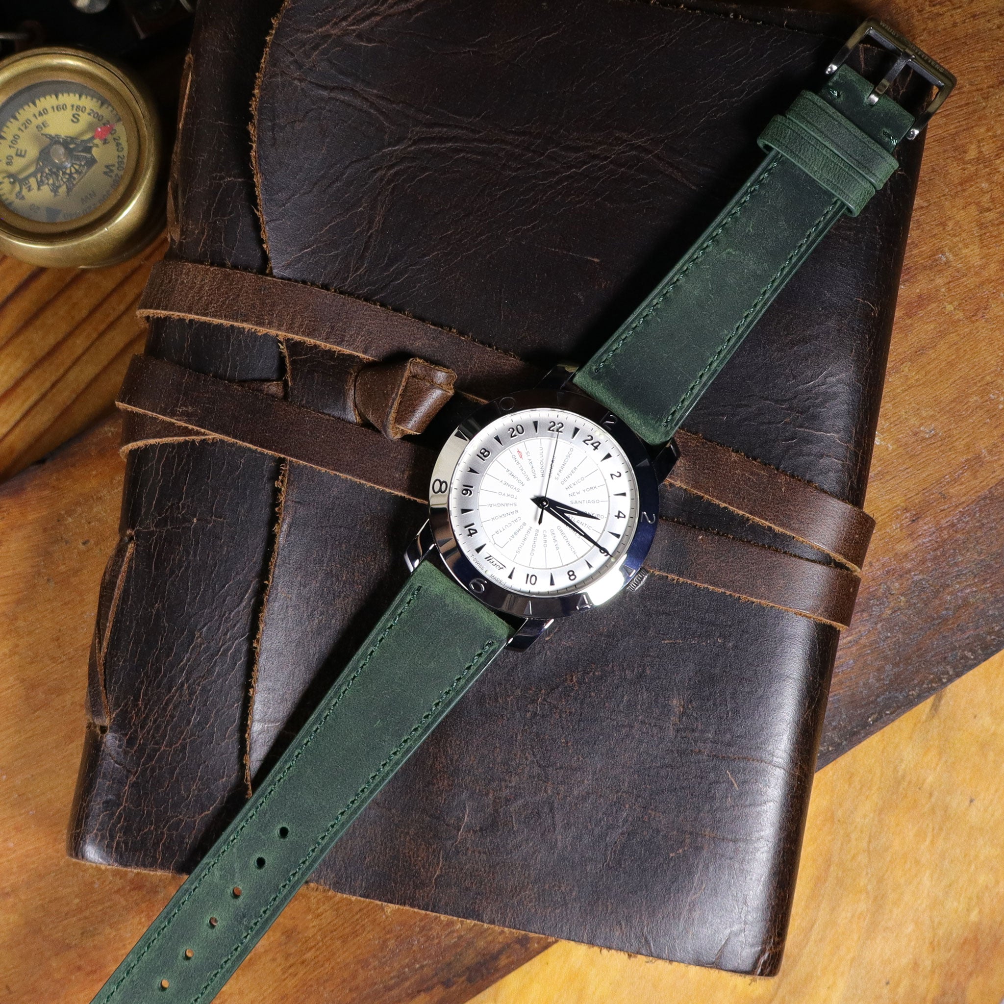 Lakota™ Crazy Horse Full Grain Leather Strap