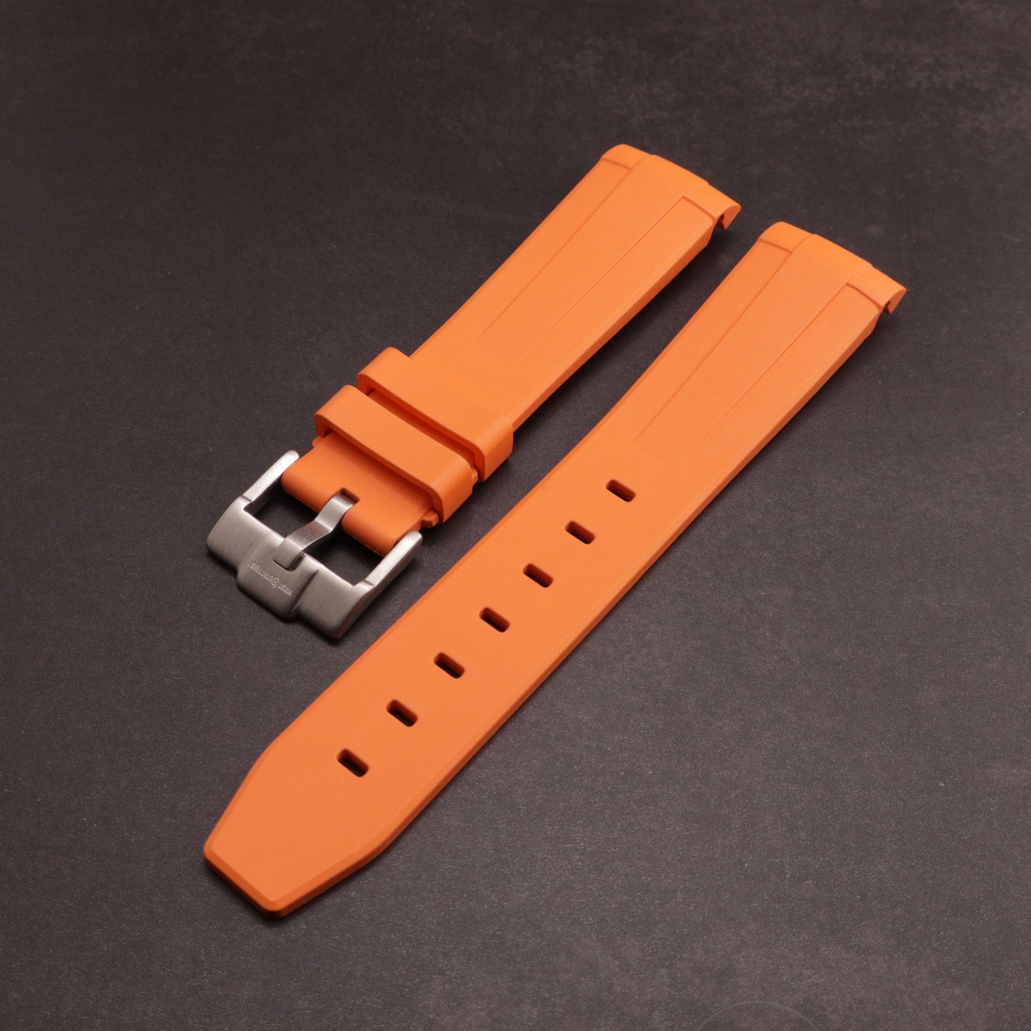 MoonGlow™ FKM Rubber Curved Watch Strap