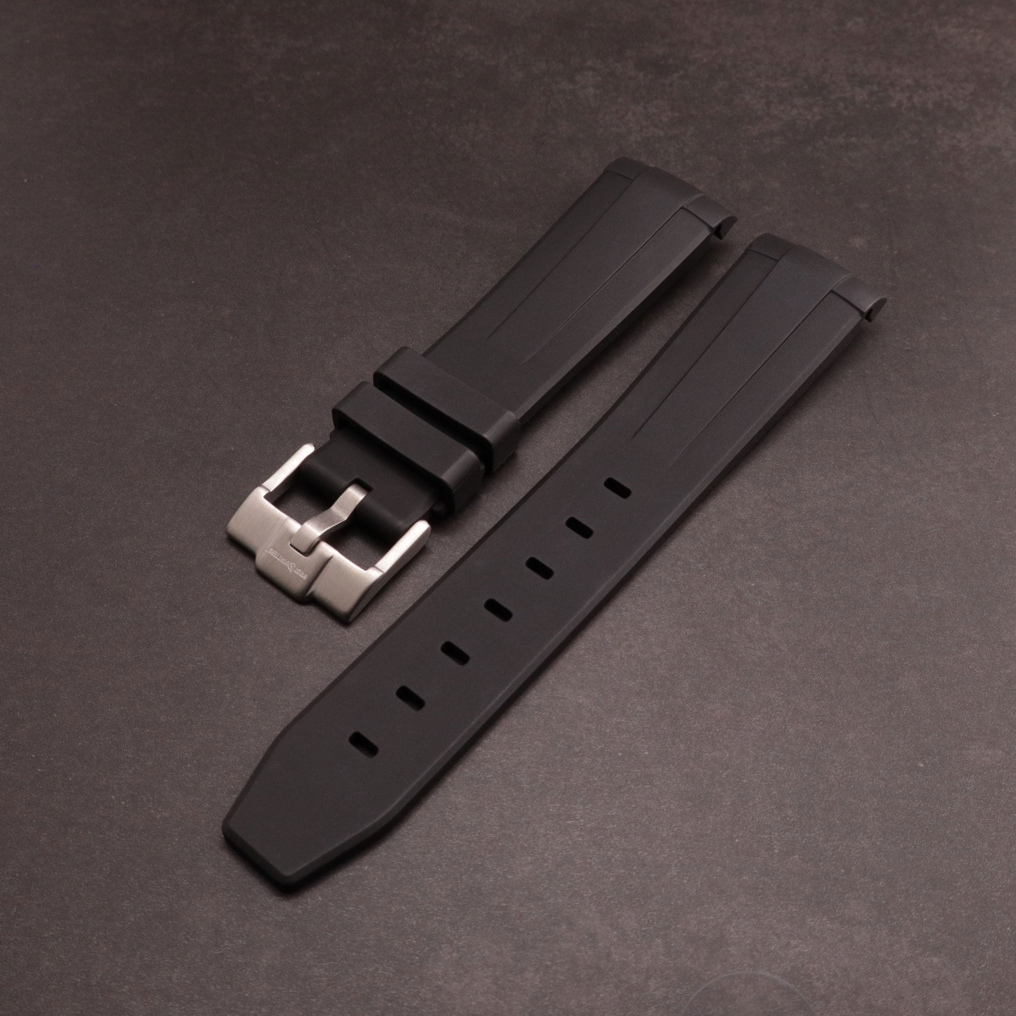 MoonGlow™ FKM Rubber Curved Watch Strap