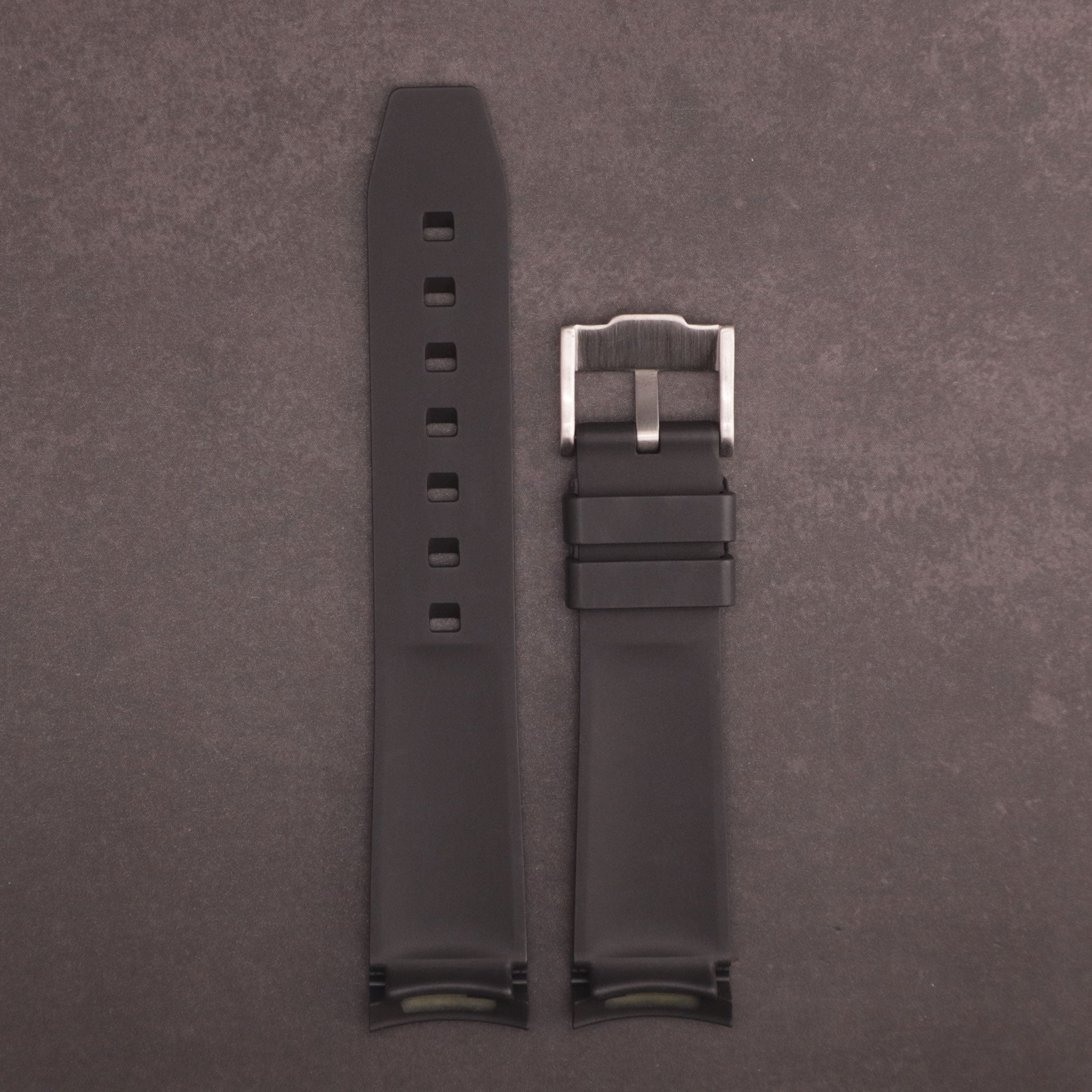 MoonGlow™ FKM Rubber Curved Watch Strap