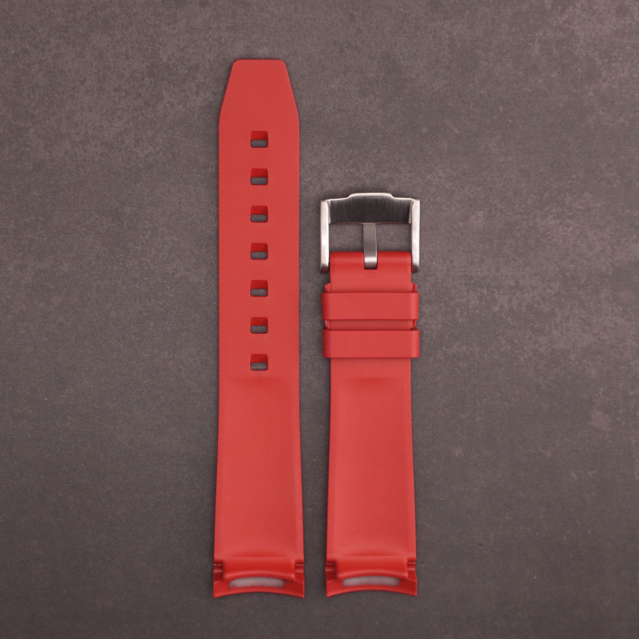 MoonGlow™ FKM Rubber Curved Watch Strap