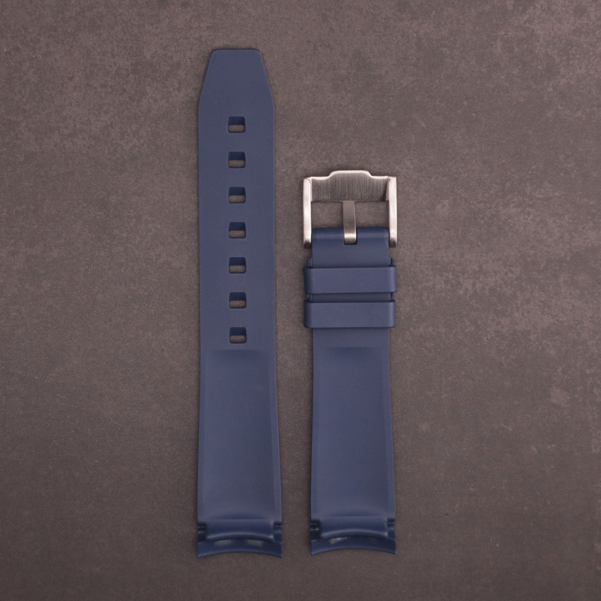MoonGlow™ FKM Rubber Curved Watch Strap