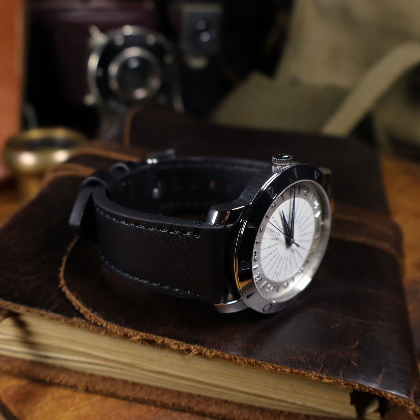 B-52™ Vintage Top-Layer Leather Watch Band
