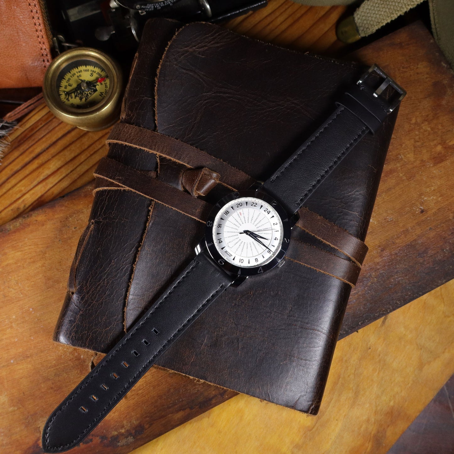 B-52™ Vintage Top-Layer Leather Watch Band