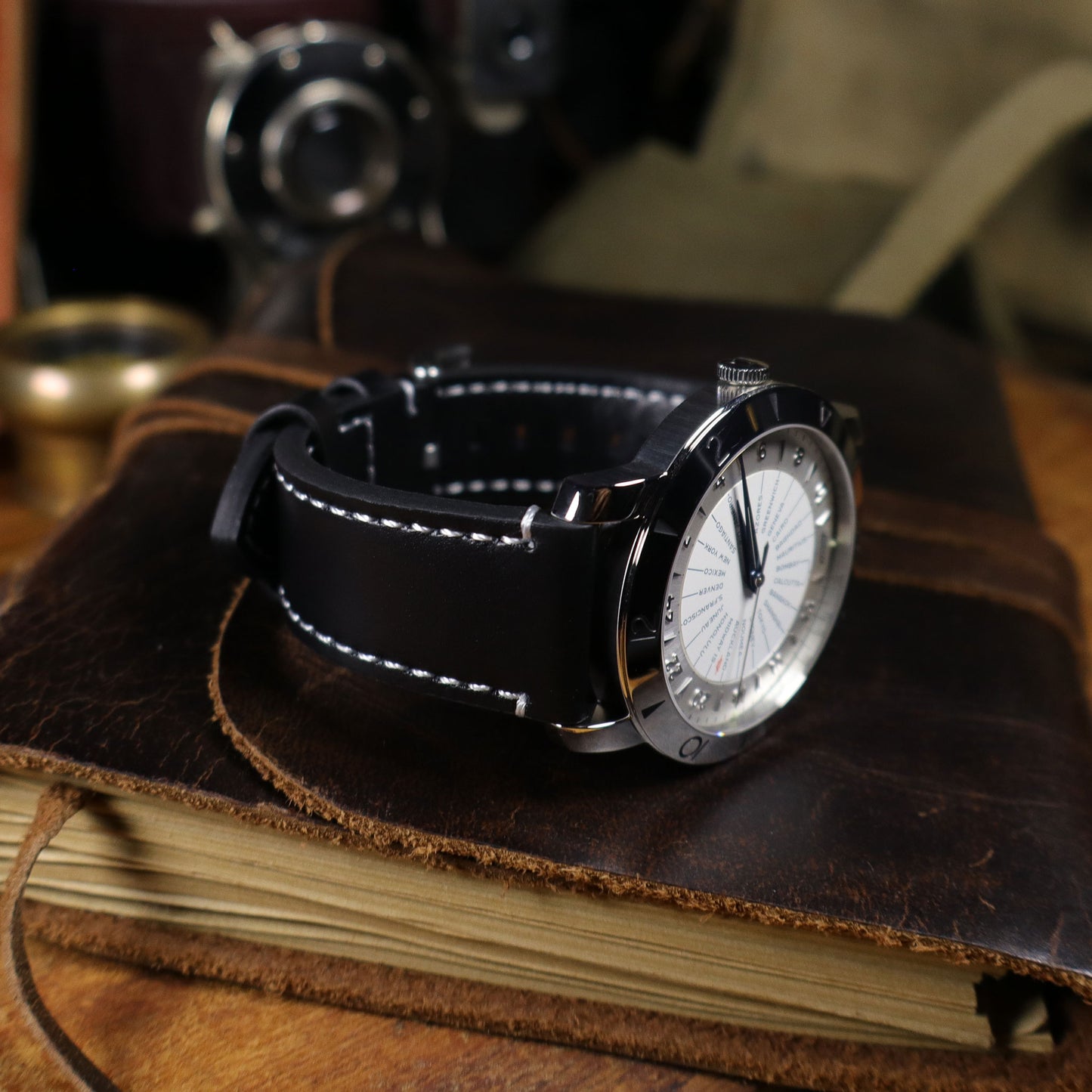 B-52™ Vintage Top-Layer Leather Watch Band