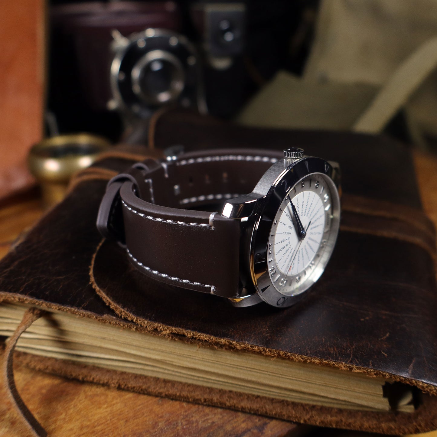 B-52™ Vintage Top-Layer Leather Watch Band