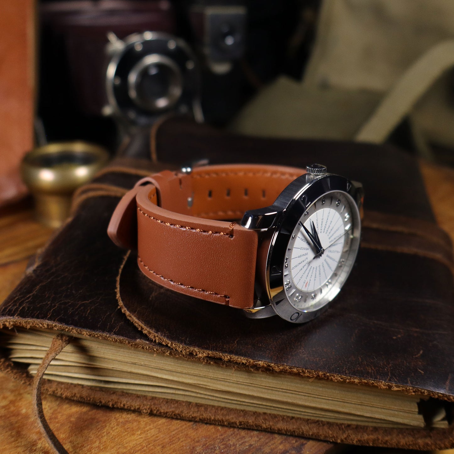 B-52™ Vintage Top-Layer Leather Watch Band