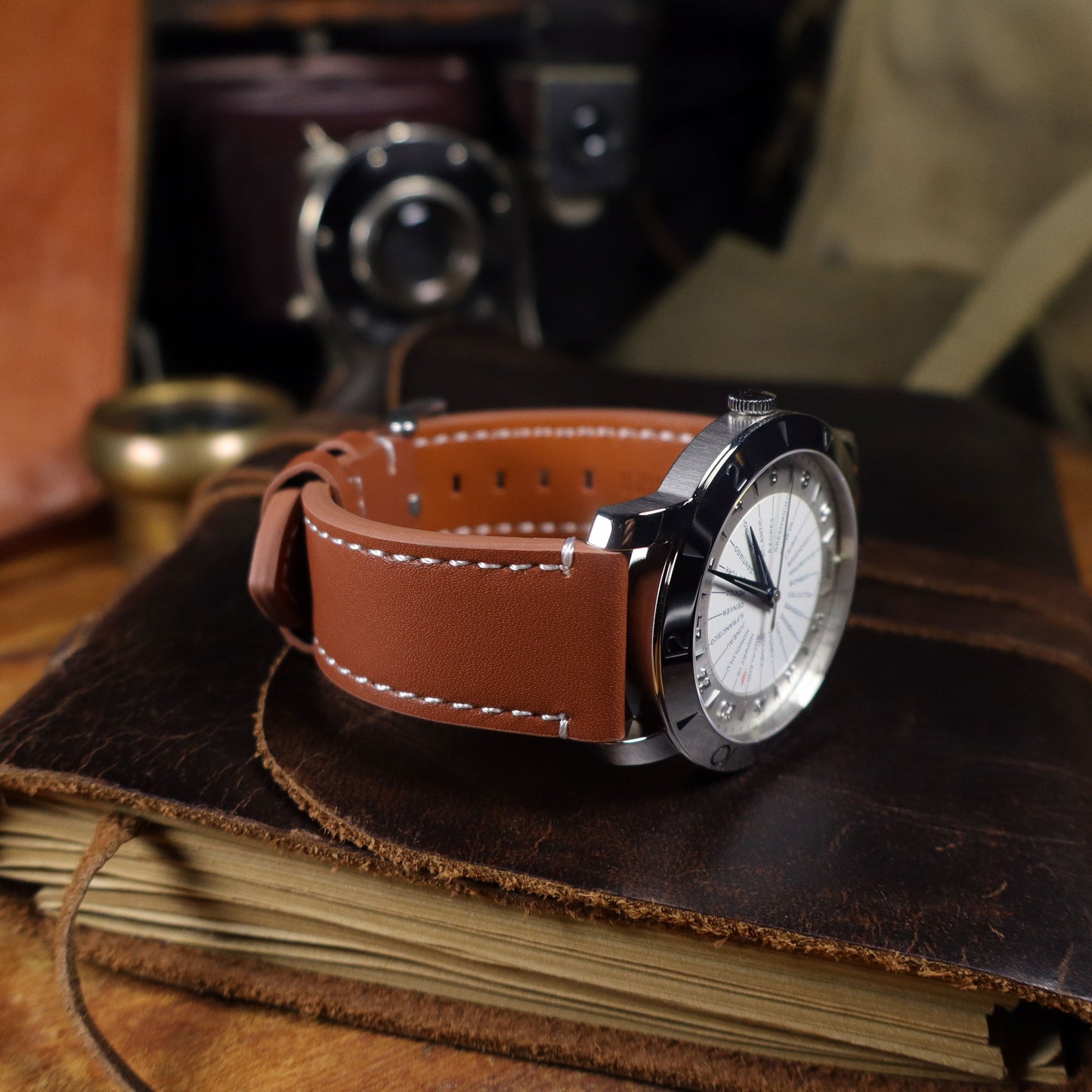 B-52™ Vintage Top-Layer Leather Watch Band