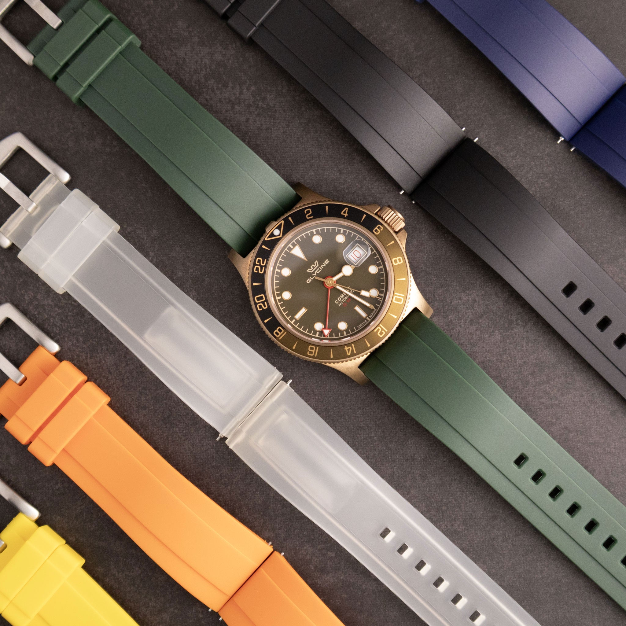 Deep Ridge Diver™ Silicone Waterproof Watch Band