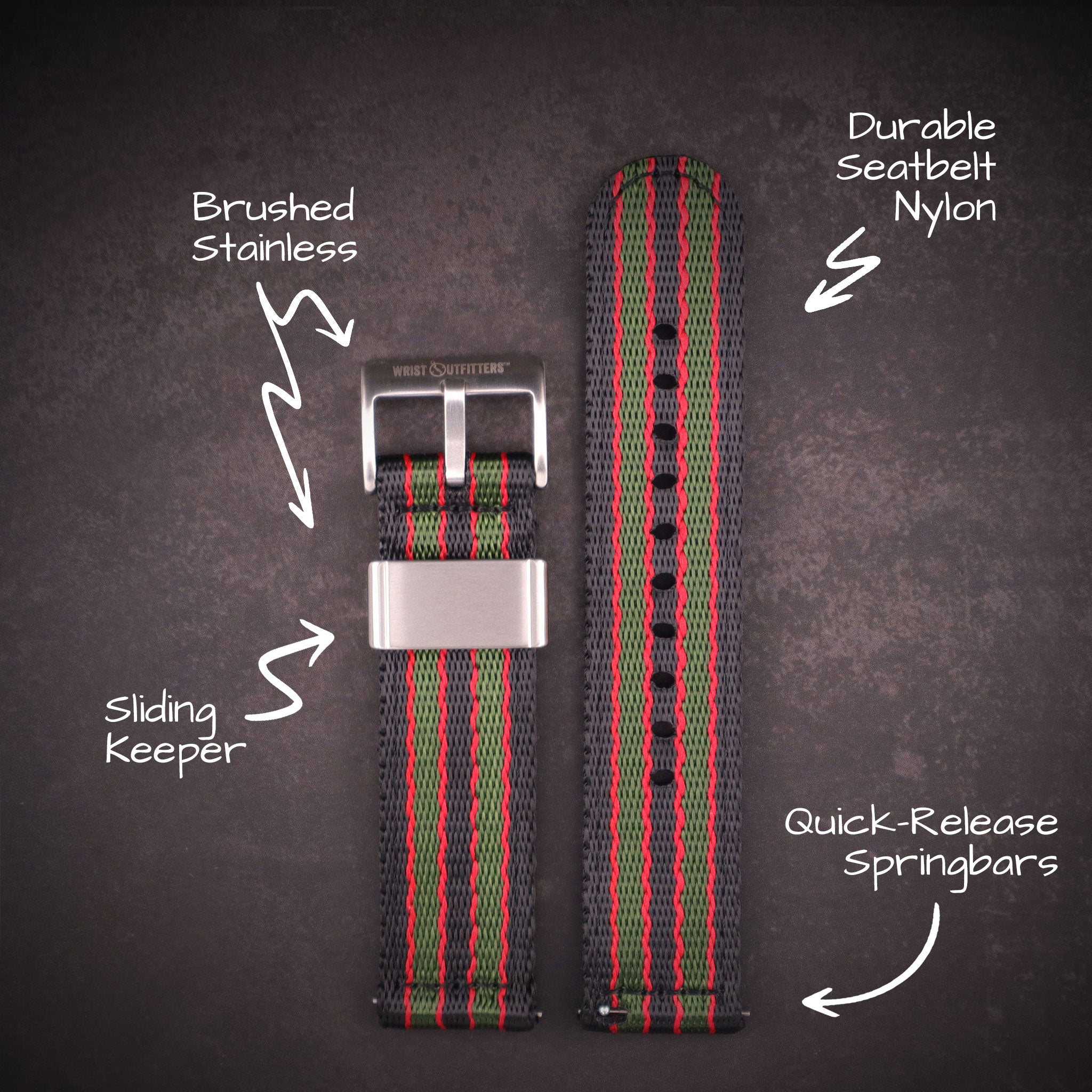 HALO™ Elite Nylon Straps – Two-Piece