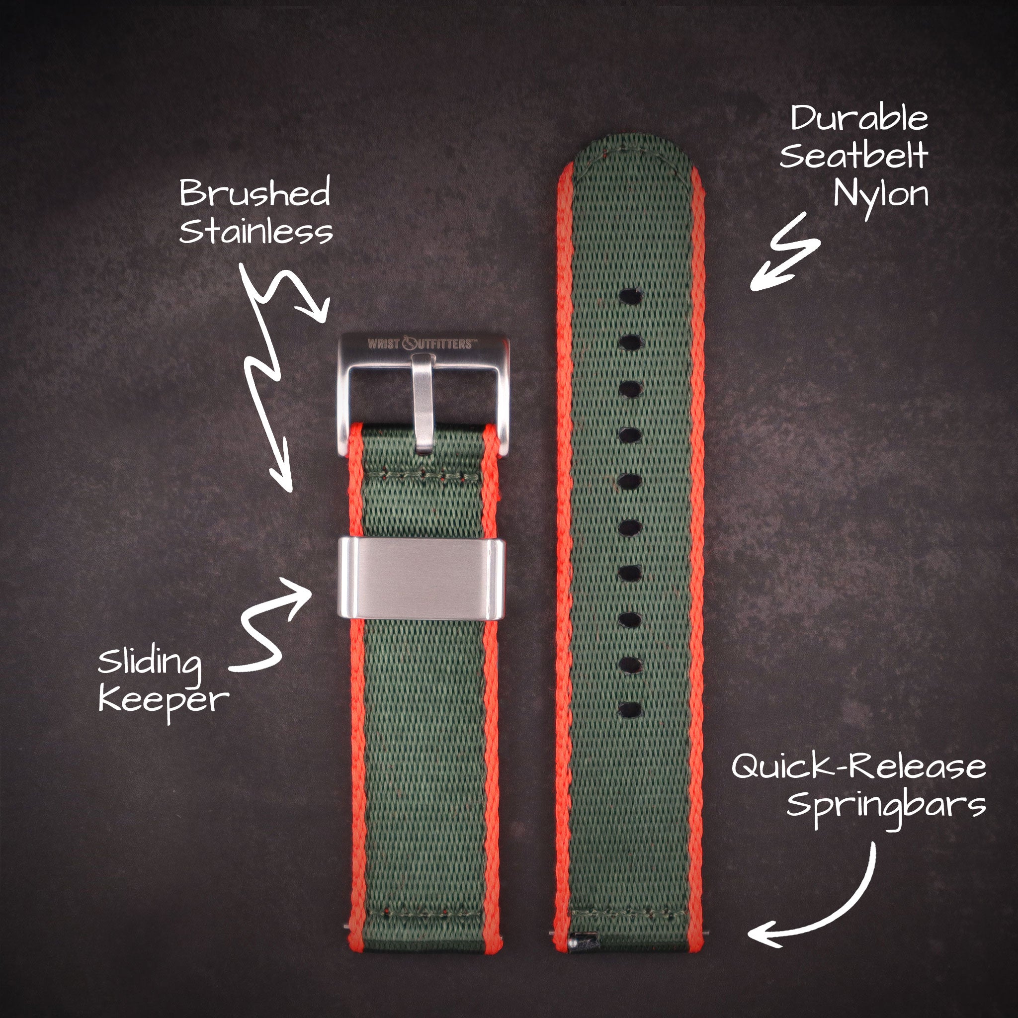HALO™ Elite Nylon Straps – Two-Piece