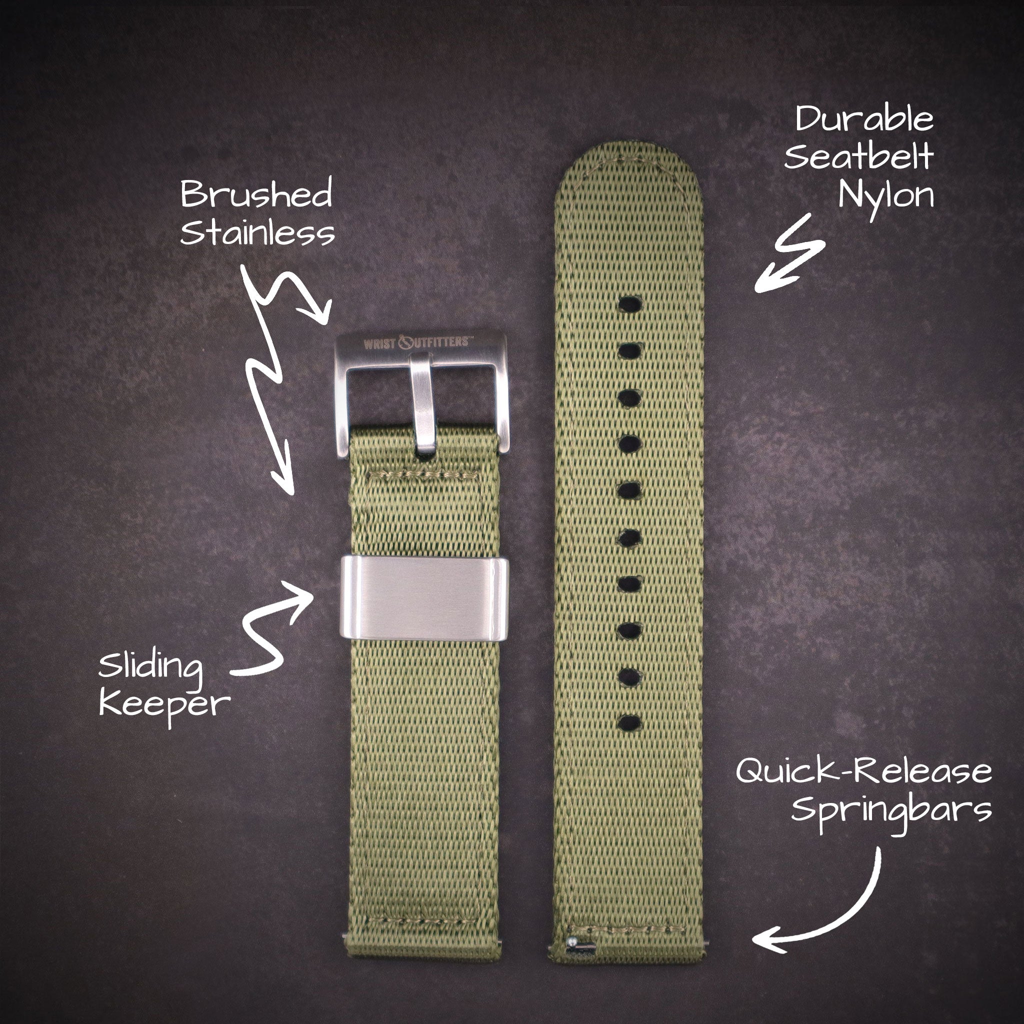 HALO™ Elite Nylon Straps – Two-Piece