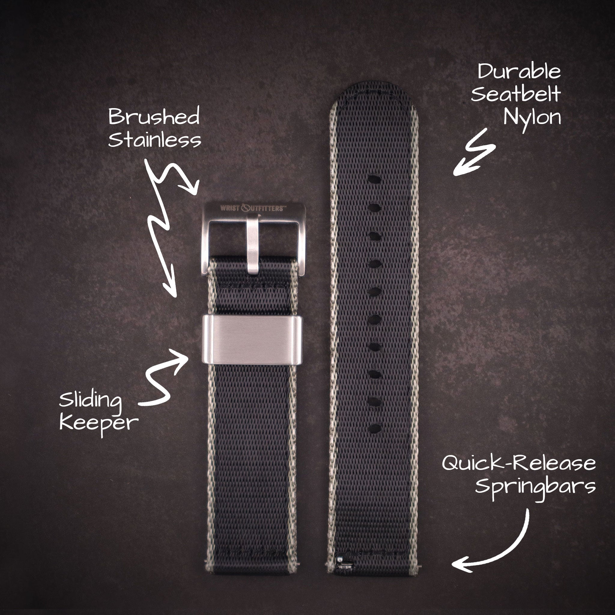 HALO™ Elite Nylon Straps – Two-Piece
