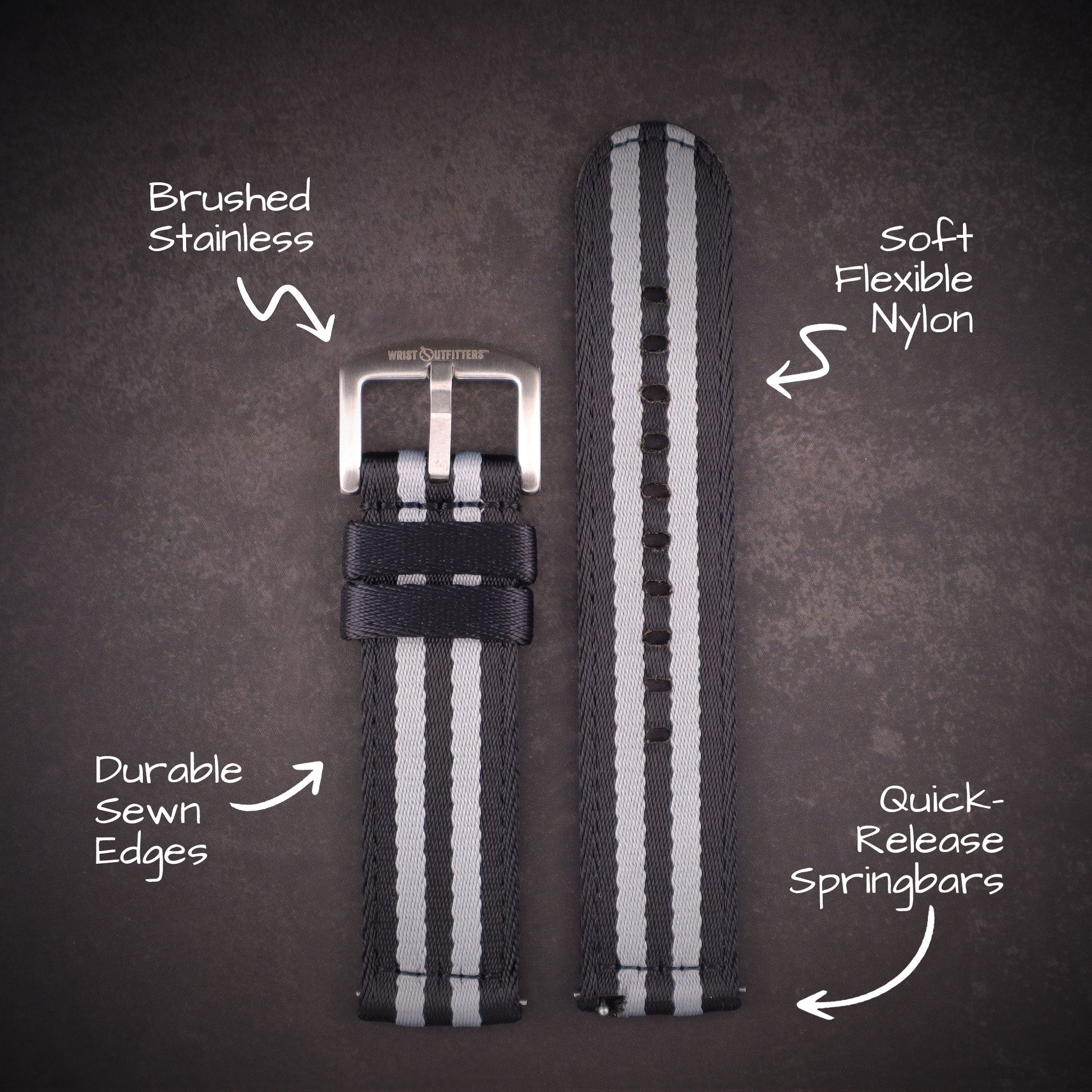 Echelon™ Nylon Straps — Two-Piece