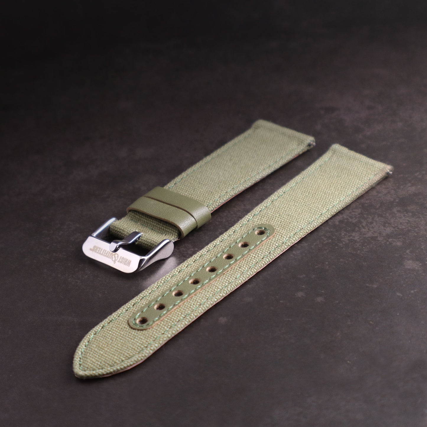 Fieldbourne™ Canvas w/Leather Accents Watch Band
