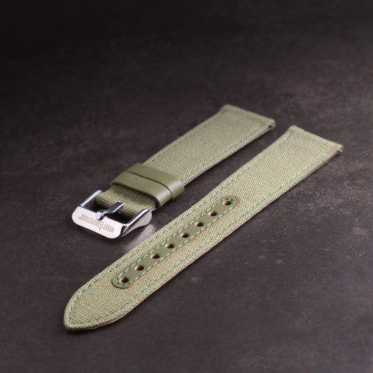 Fieldbourne™ Canvas w/Leather Accents Watch Band