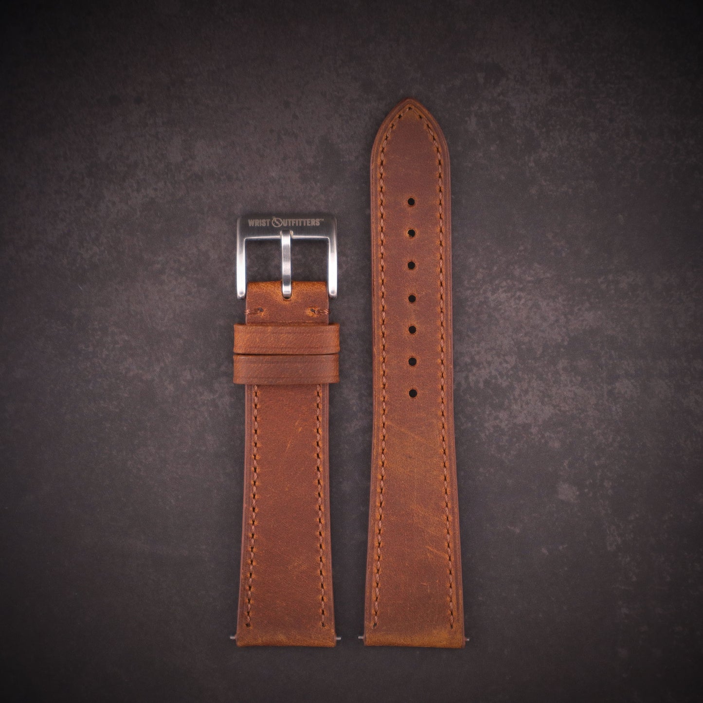 Lakota™ Crazy Horse Full Grain Oiled Leather Watch Band