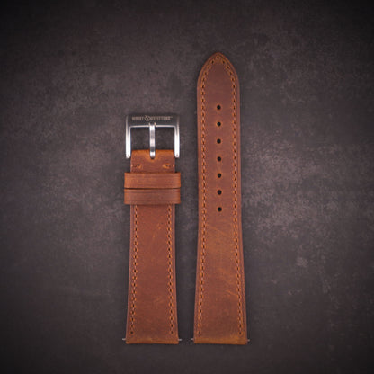 Lakota™ Crazy Horse Full Grain Oiled Leather Watch Band