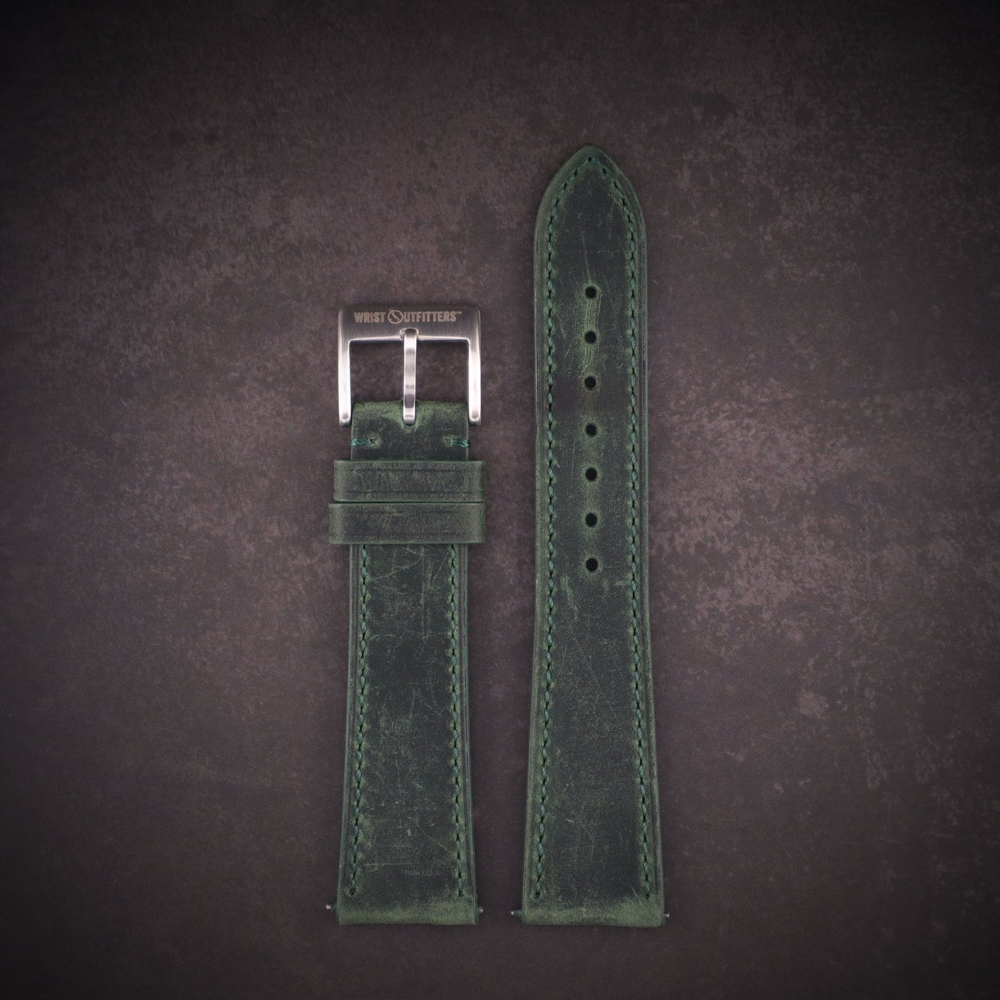 Lakota™ Crazy Horse Full Grain Oiled Leather Watch Band