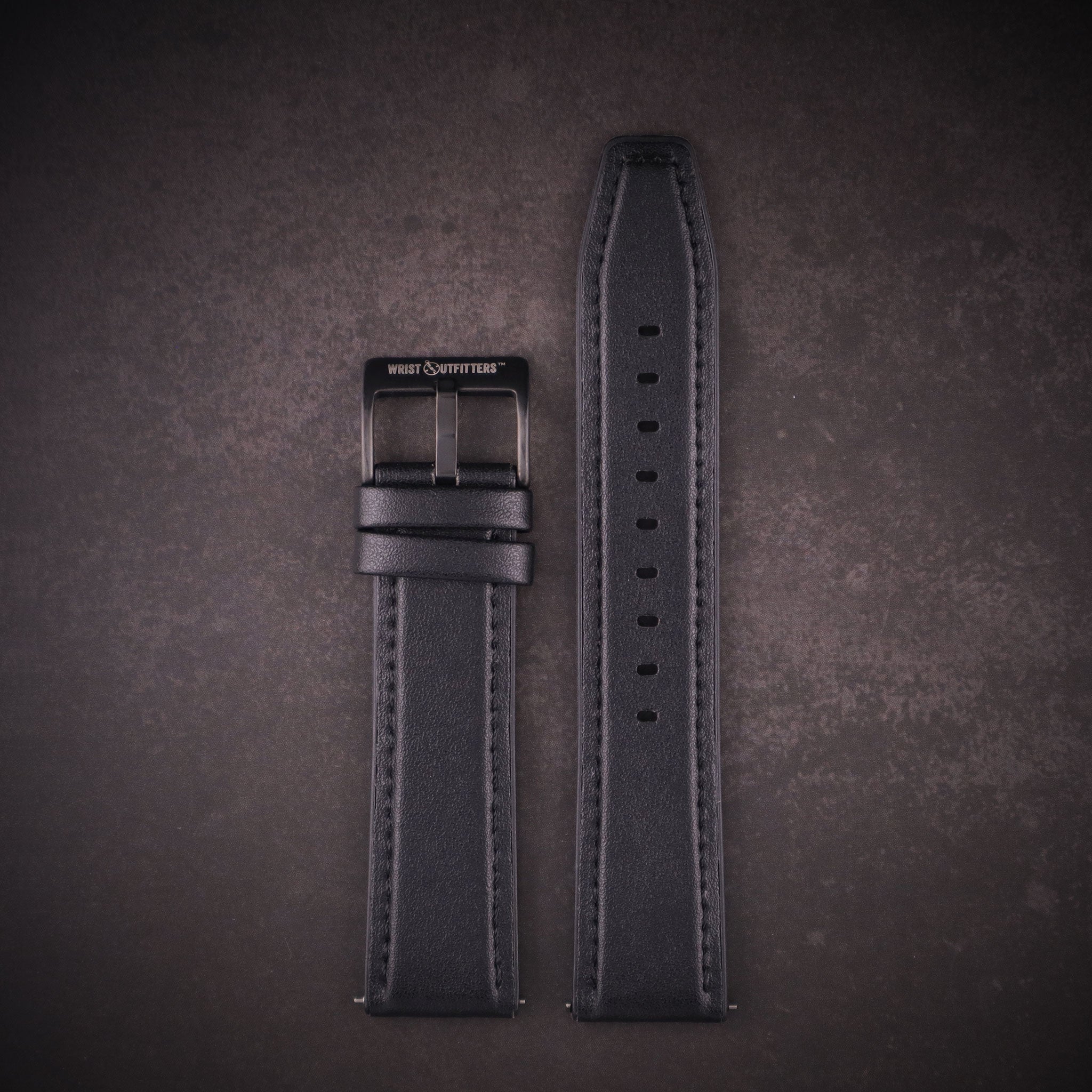 Mallard™ Leather & Silicone Rubber Watch Band