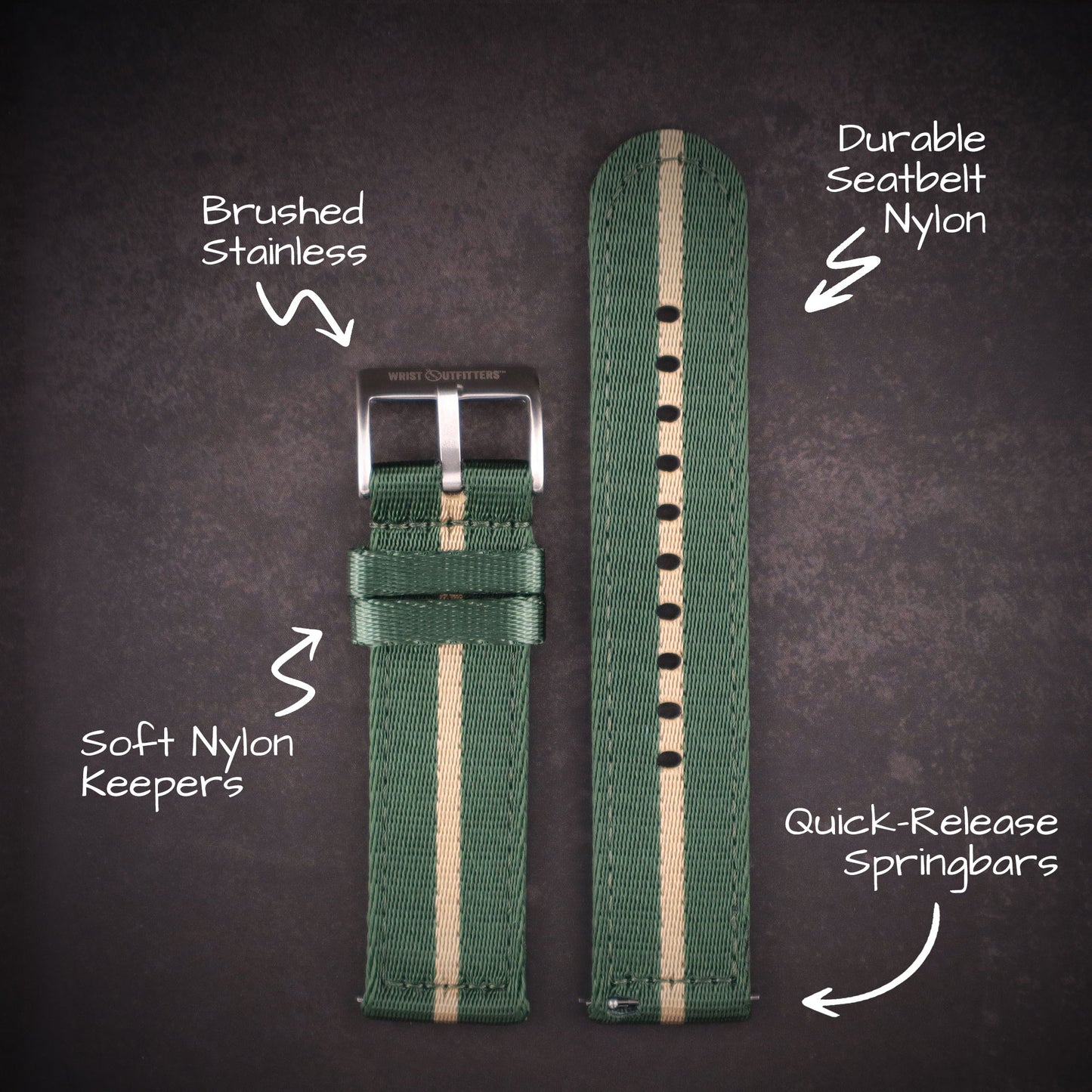 Mission™ Elite Two-Piece Nylon Straps