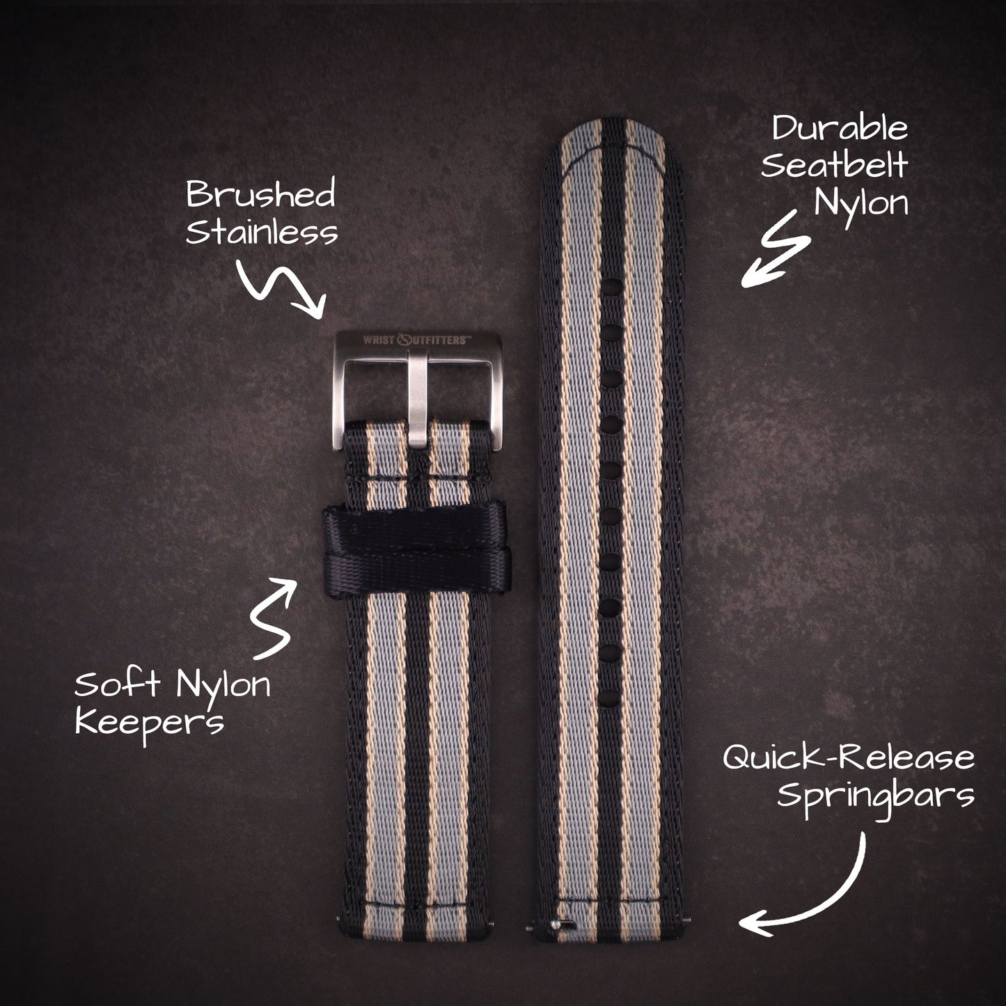 Mission™ Elite Two-Piece Nylon Straps