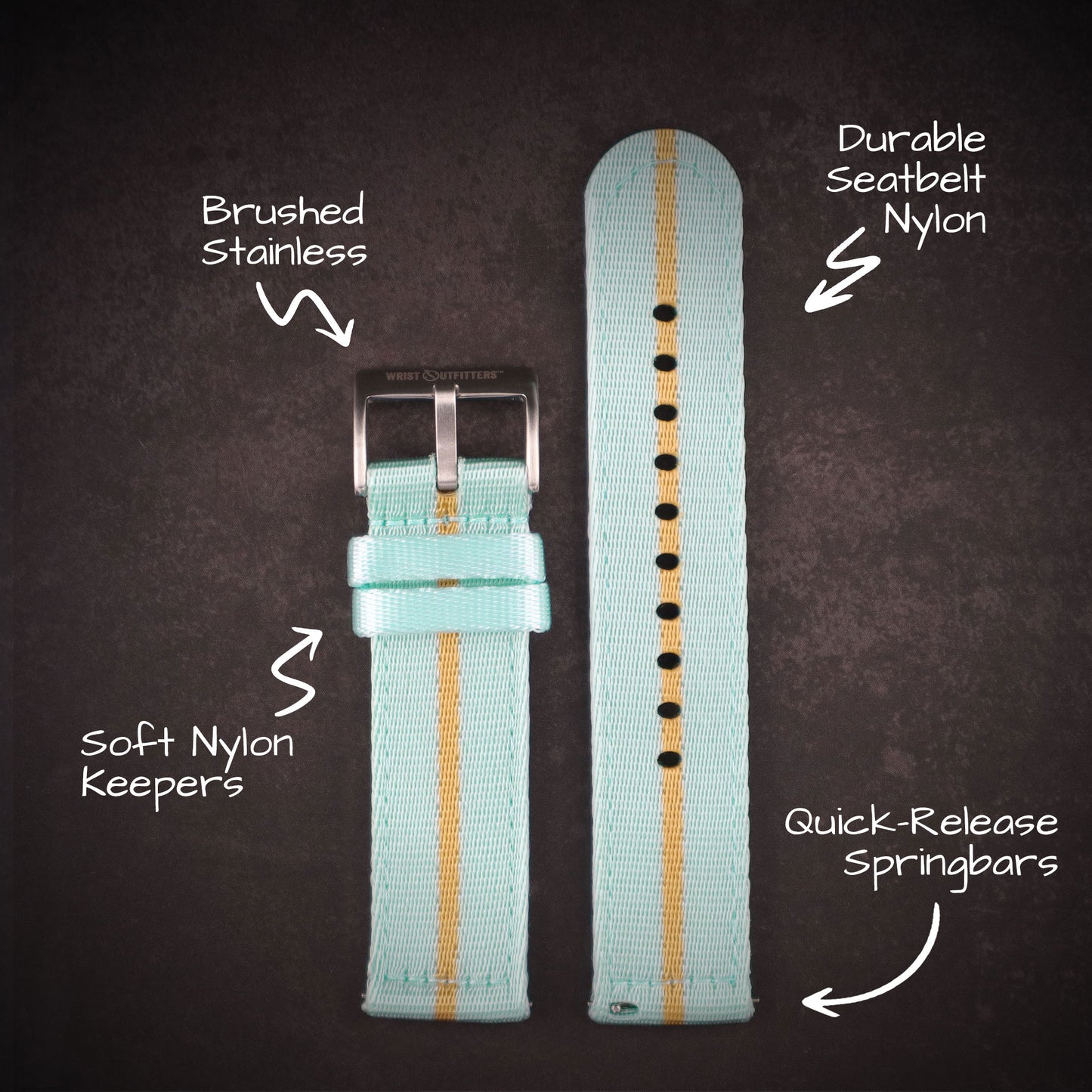 Mission™ Elite Two-Piece Nylon Straps