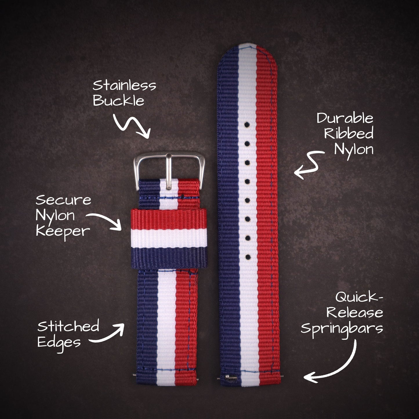 RECON™ Military Two-Piece Nylon Straps