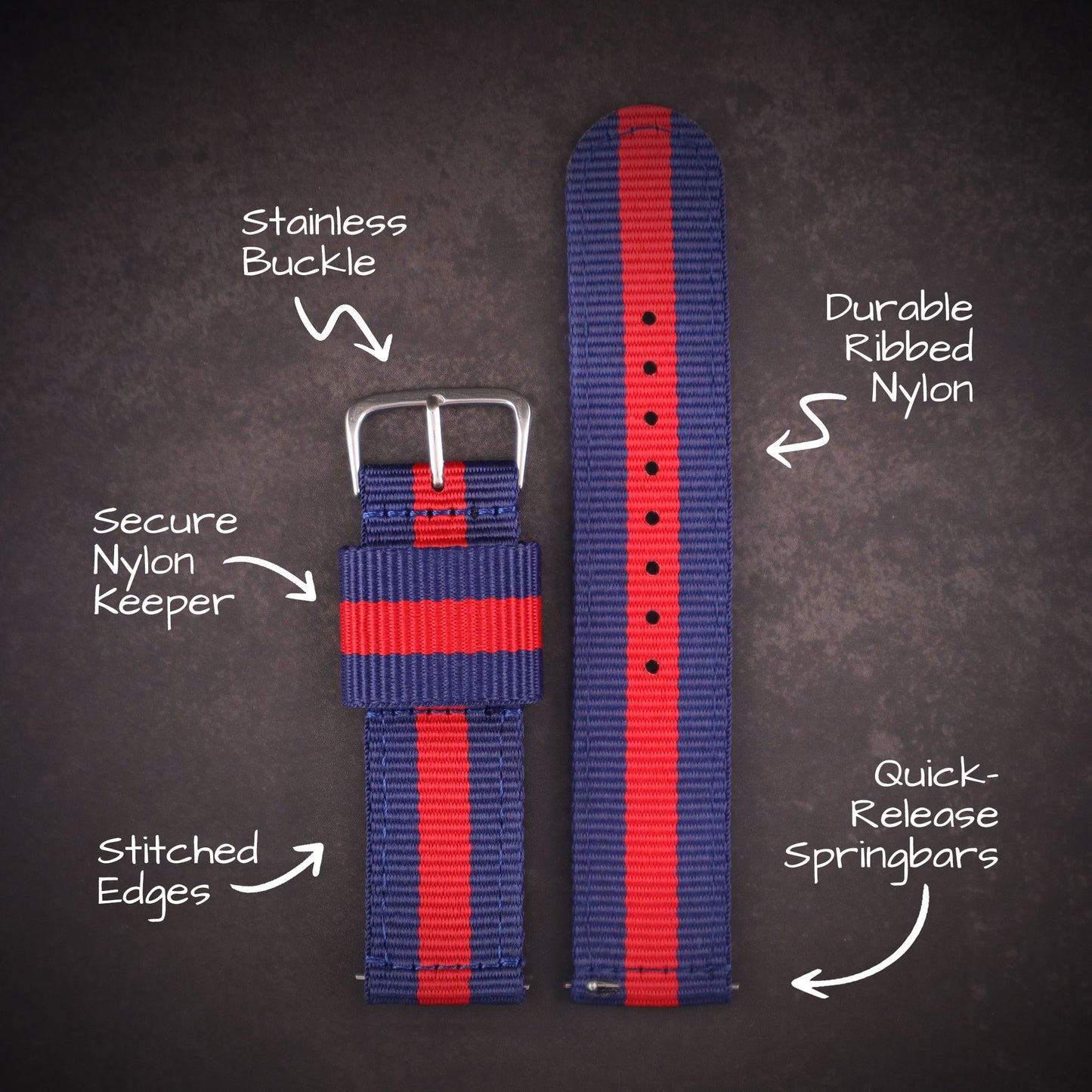 RECON™ Military Two-Piece Nylon Straps