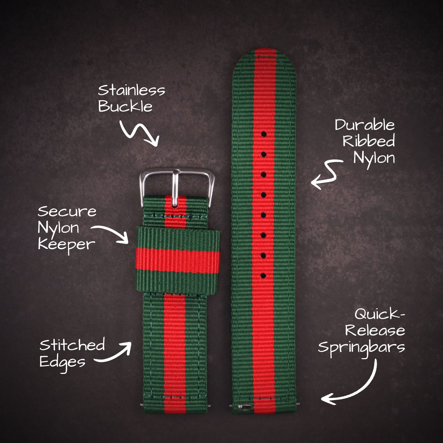 RECON™ Military Two-Piece Nylon Straps