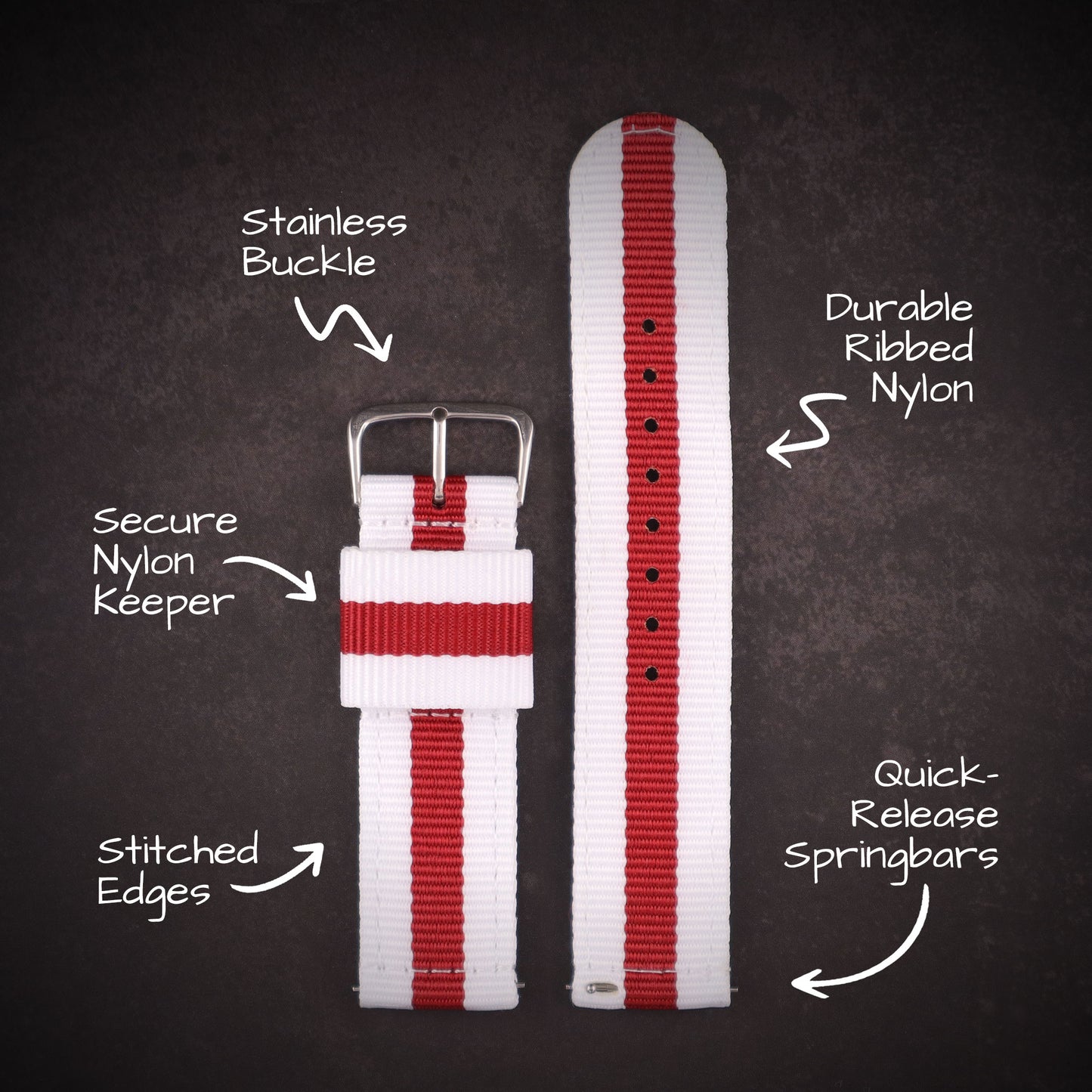 RECON™ Military Two-Piece Nylon Straps