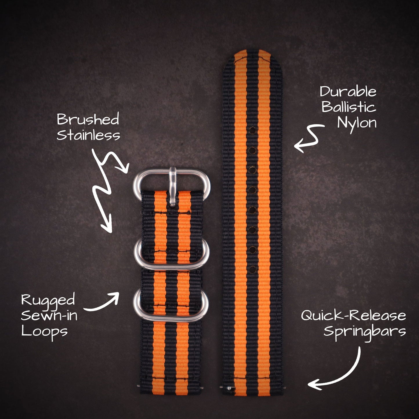 Scout™ Two-Piece Military Nylon Straps