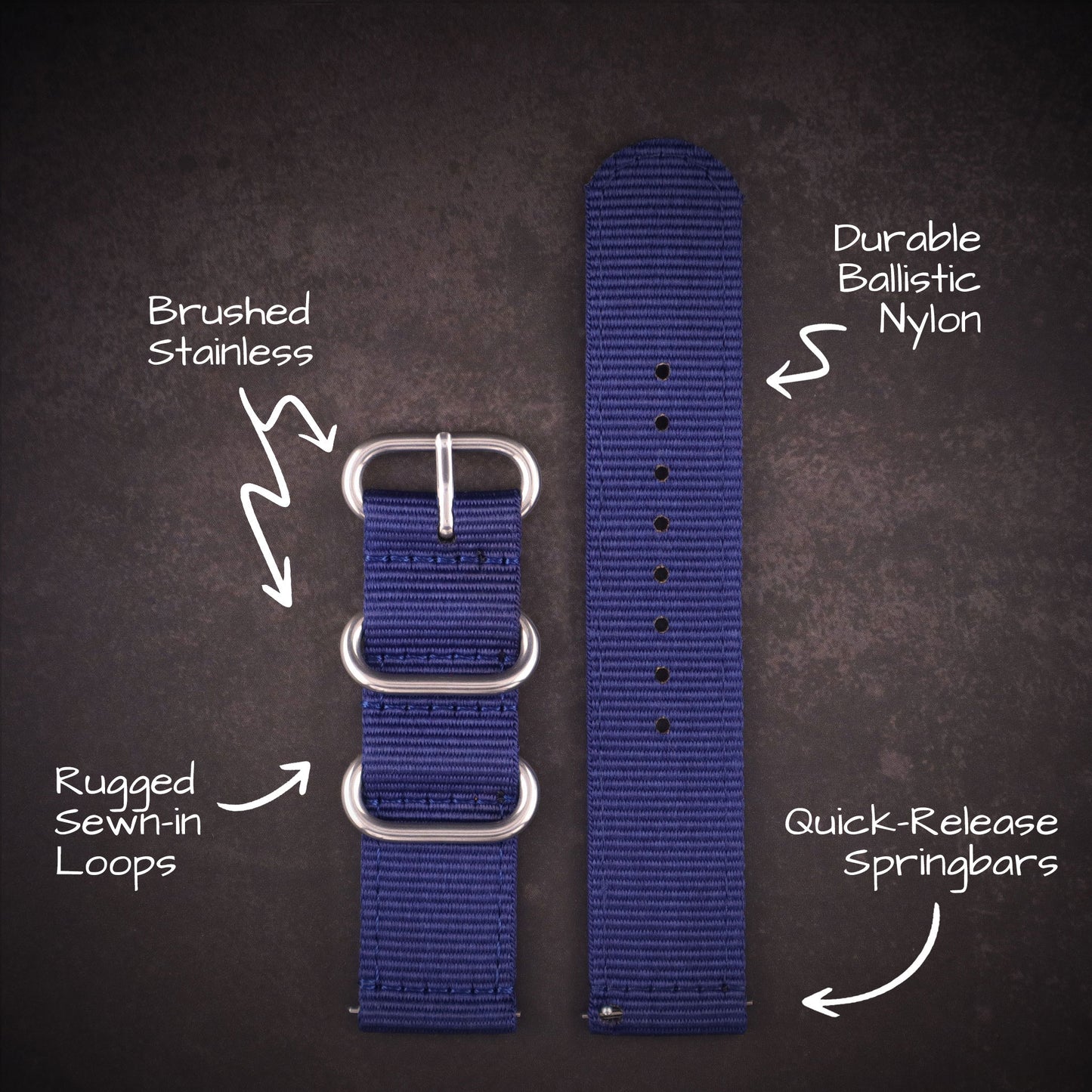 Scout™ Two-Piece Military Nylon Straps